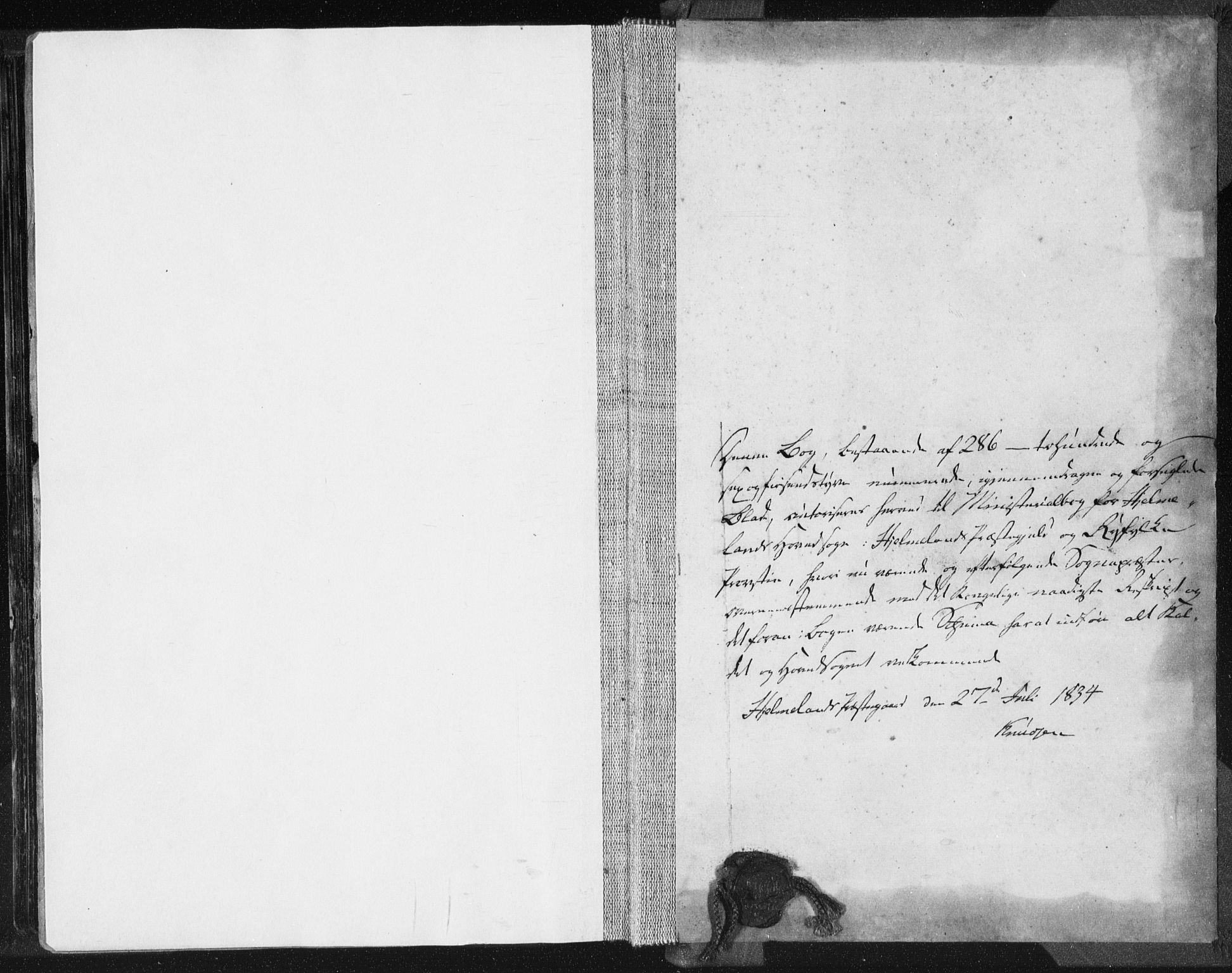 Hjelmeland sokneprestkontor, AV/SAST-A-101843/01/IV/L0006: Parish register (official) no. A 6, 1834-1845