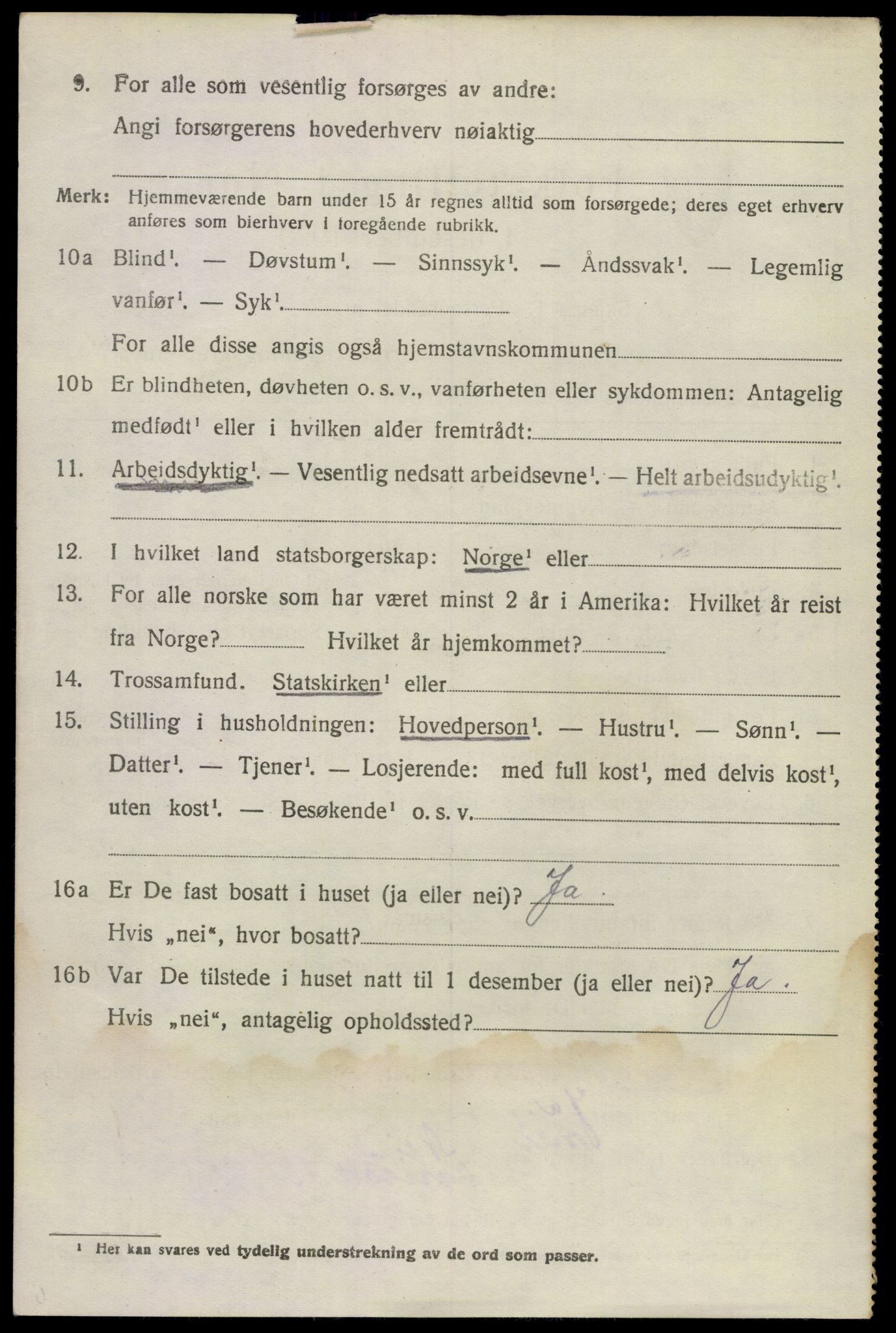 SAKO, 1920 census for Sem, 1920, p. 7072