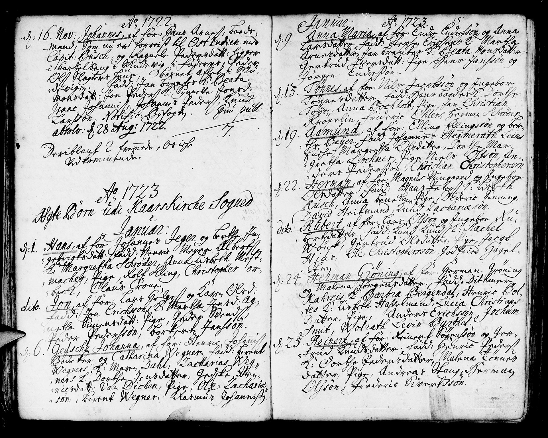 Korskirken sokneprestembete, AV/SAB-A-76101/H/Haa/L0004: Parish register (official) no. A 4, 1720-1750, p. 30