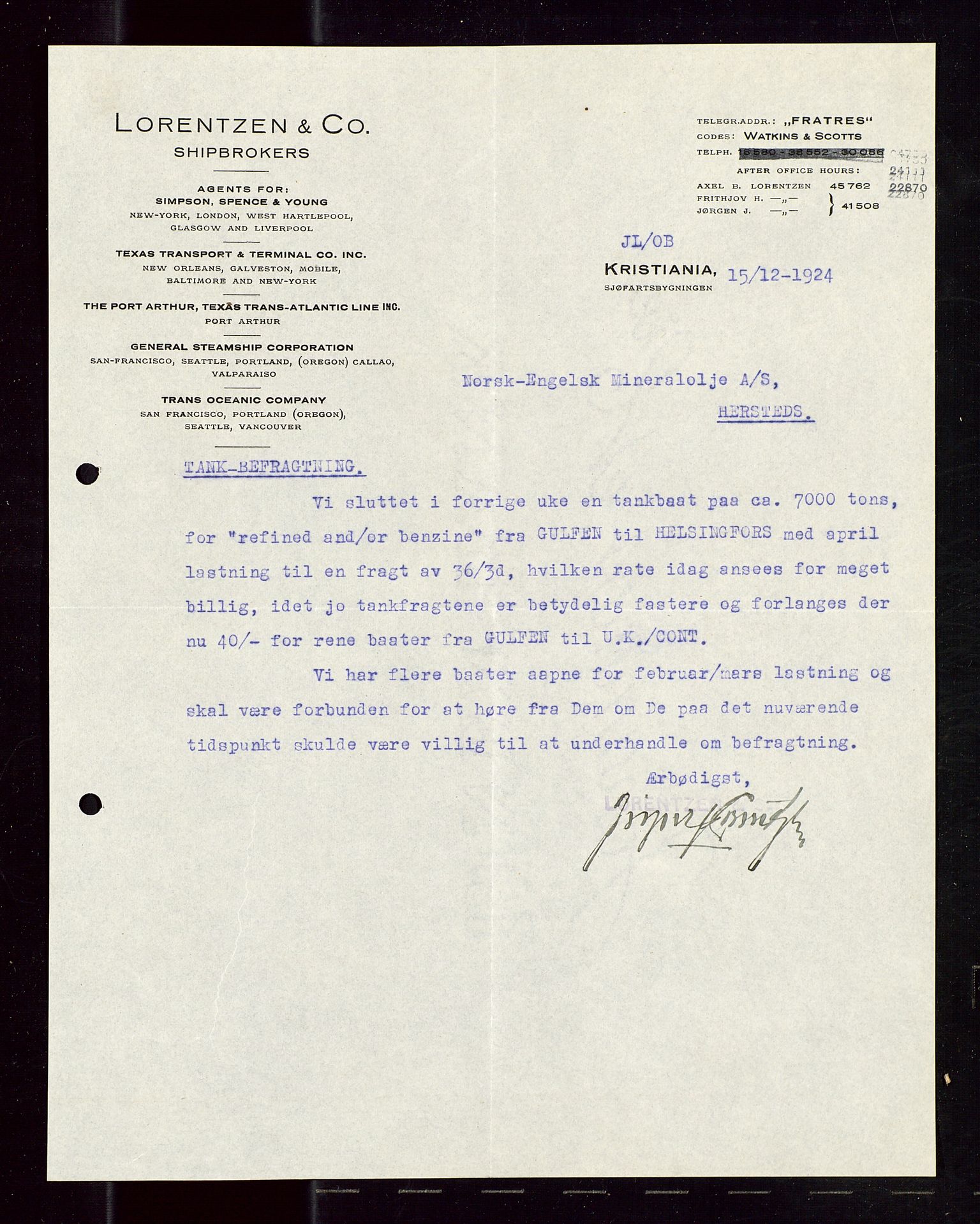 Pa 1521 - A/S Norske Shell, AV/SAST-A-101915/E/Ea/Eaa/L0012: Sjefskorrespondanse, 1924, p. 688