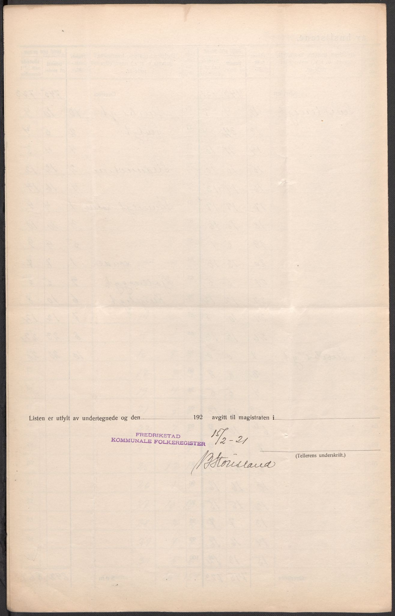 SAO, 1920 census for Fredrikstad, 1920, p. 55