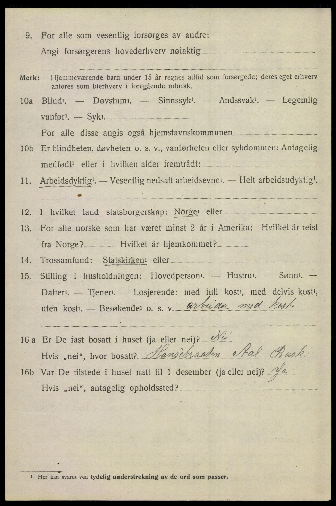 SAKO, 1920 census for Ål, 1920, p. 5347