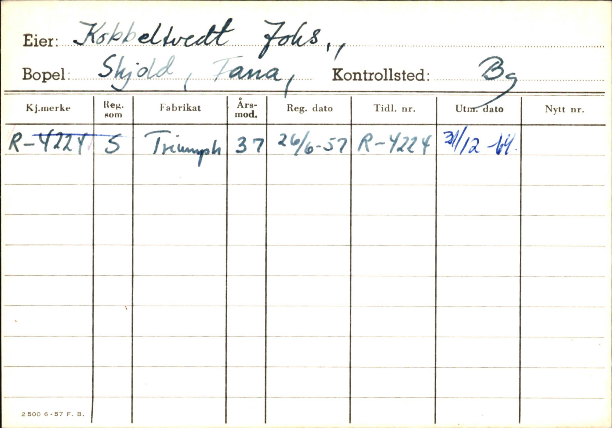 Statens vegvesen, Hordaland vegkontor, AV/SAB-A-5201/2/Ha/L0030: R-eierkort K, 1920-1971, p. 17