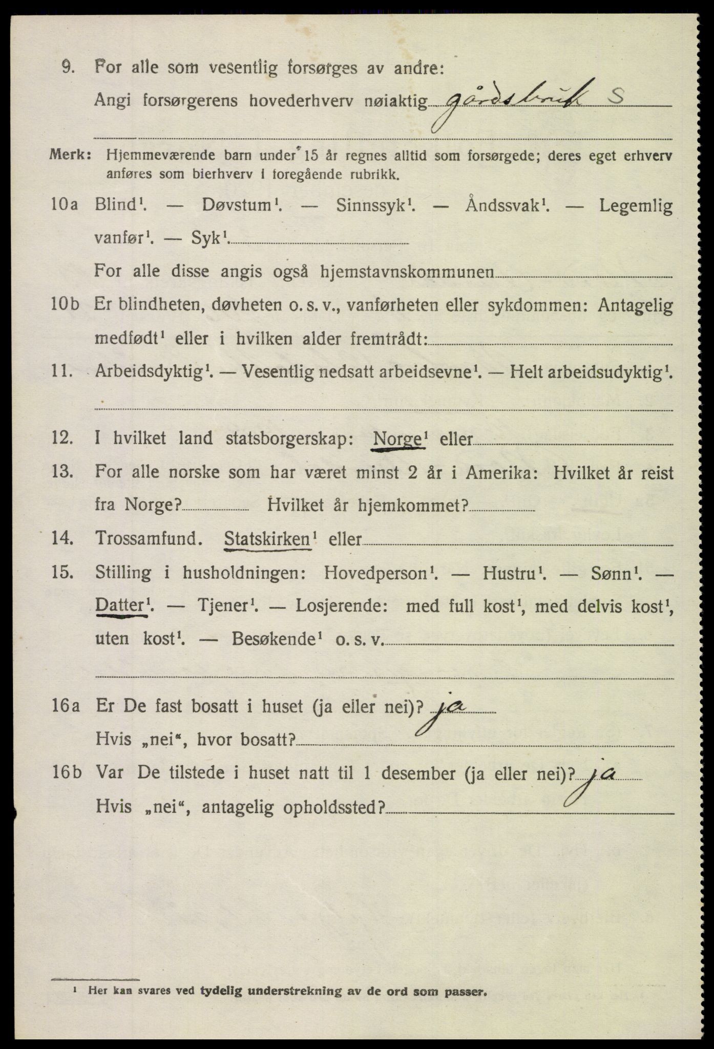 SAH, 1920 census for Nord-Aurdal, 1920, p. 10465