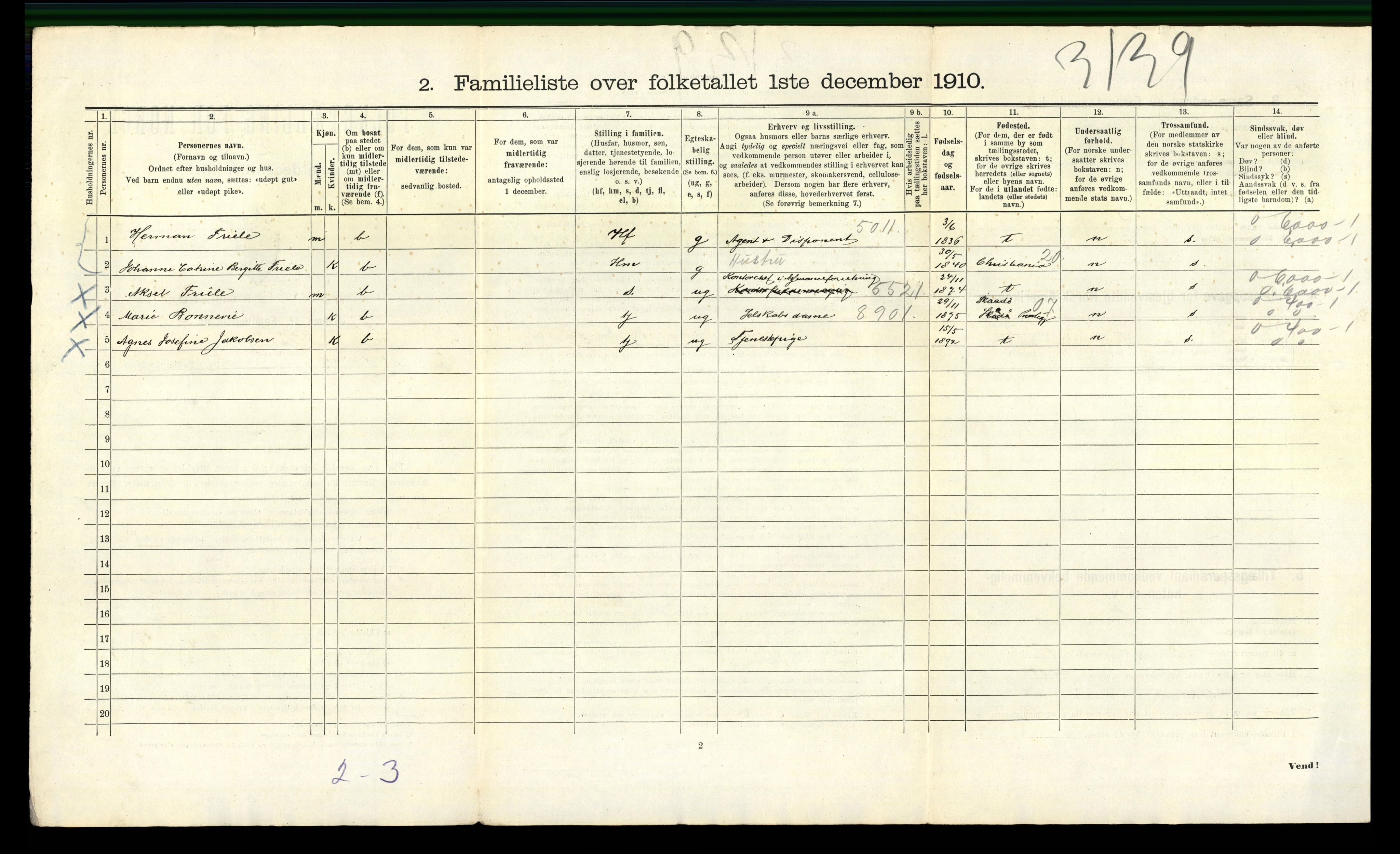 RA, 1910 census for Bergen, 1910, p. 4138