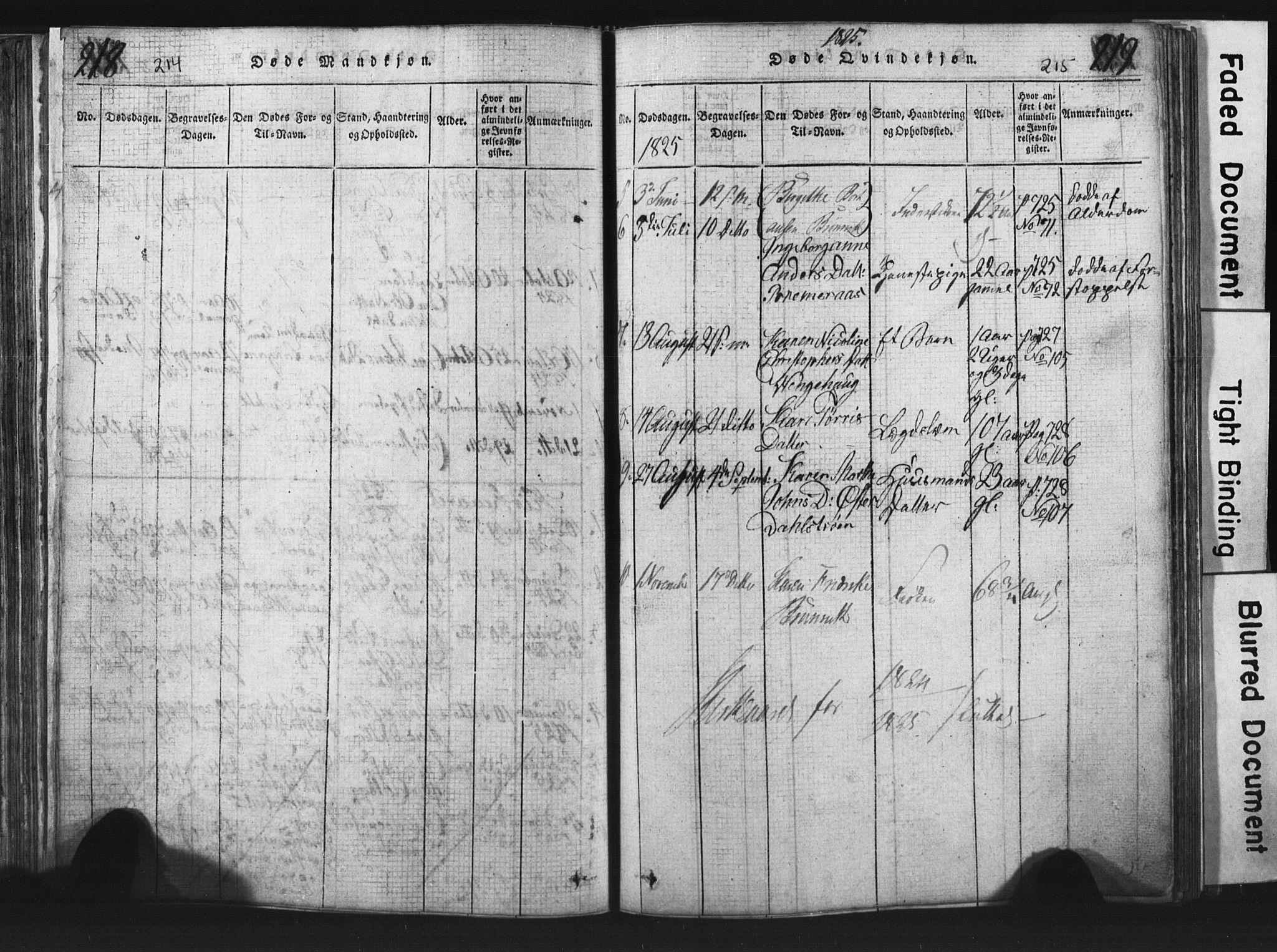 Ministerialprotokoller, klokkerbøker og fødselsregistre - Nord-Trøndelag, SAT/A-1458/701/L0017: Parish register (copy) no. 701C01, 1817-1825, p. 214-215