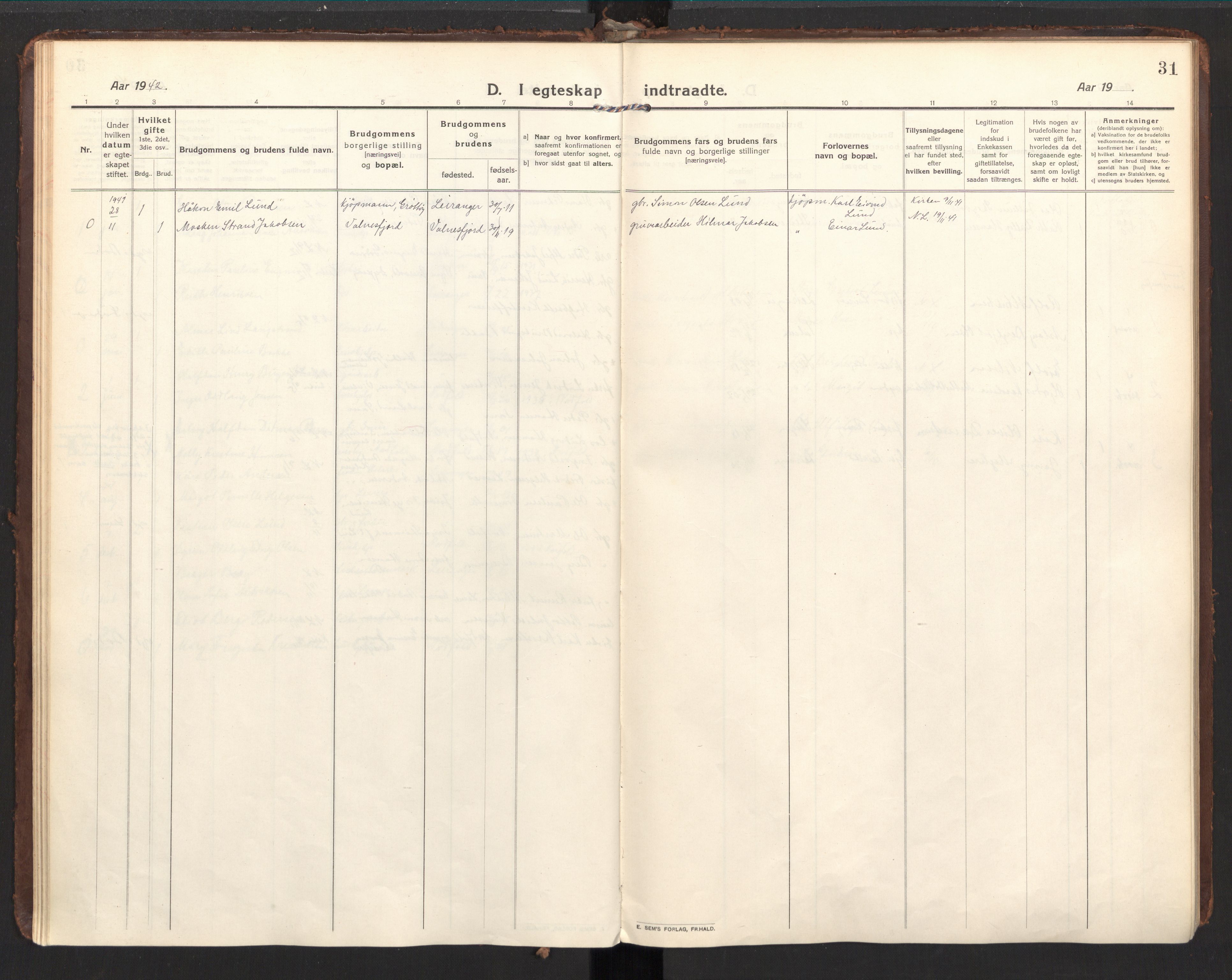 Ministerialprotokoller, klokkerbøker og fødselsregistre - Nordland, SAT/A-1459/857/L0825: Parish register (official) no. 857A05, 1917-1946, p. 31