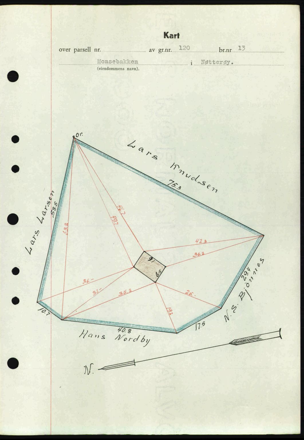 Tønsberg sorenskriveri, AV/SAKO-A-130/G/Ga/Gaa/L0015: Mortgage book no. A15, 1944-1944, Diary no: : 1379/1944