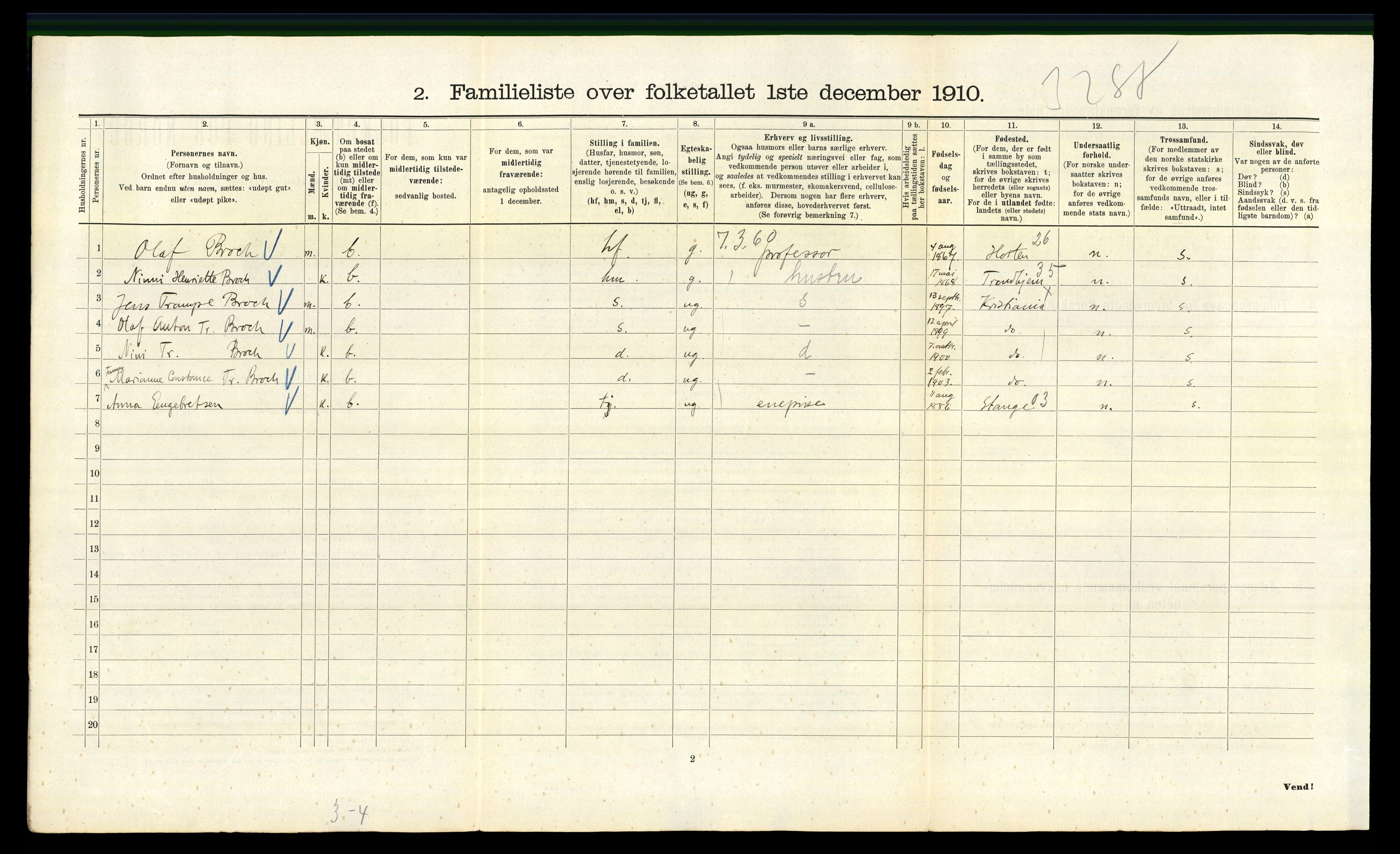 RA, 1910 census for Kristiania, 1910, p. 18004