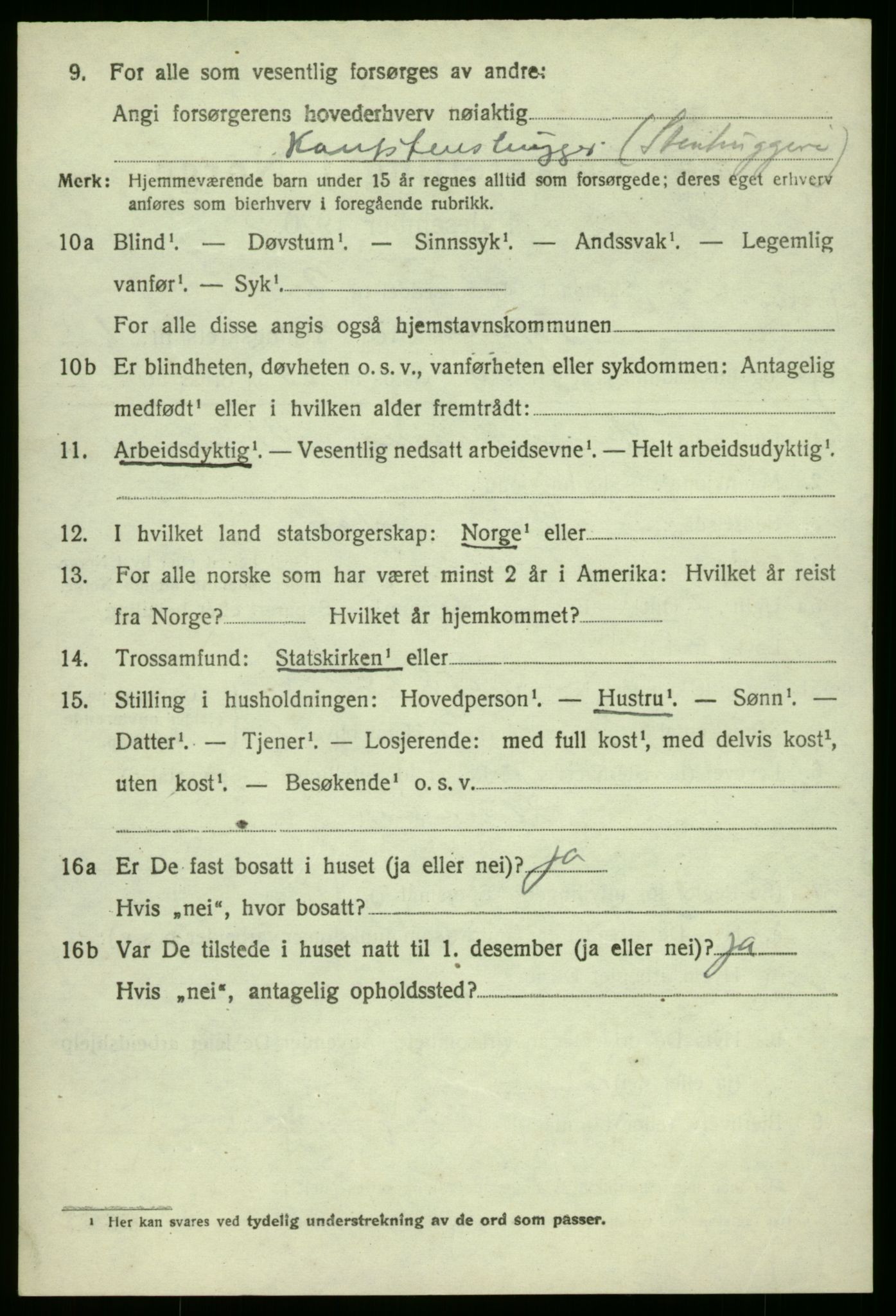 SAO, 1920 census for Torsnes, 1920, p. 798