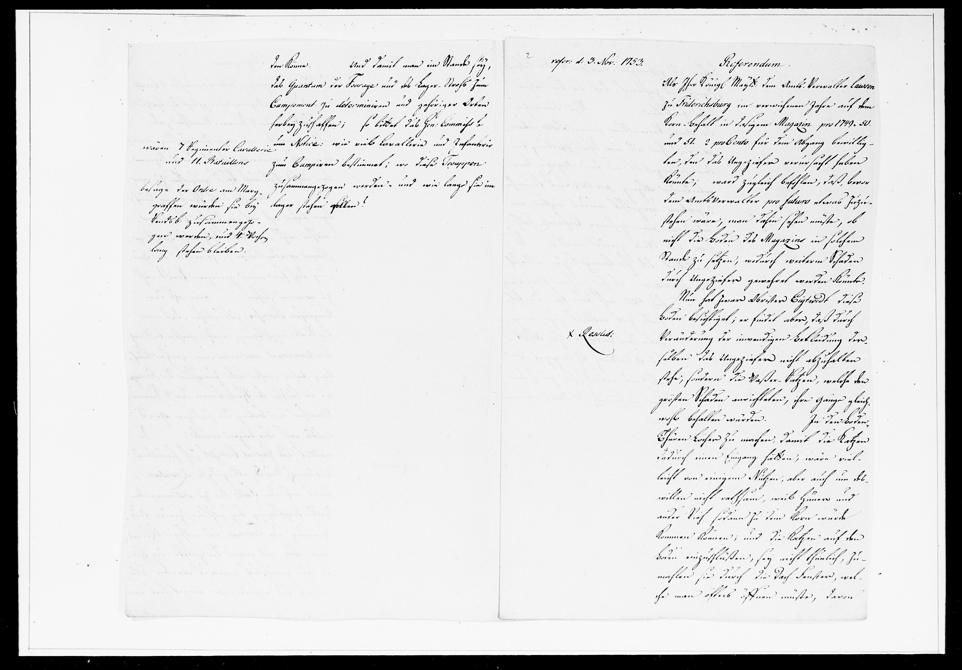 Krigskollegiet, Krigskancelliet, DRA/A-0006/-/1241-1247: Refererede sager, 1753, p. 364