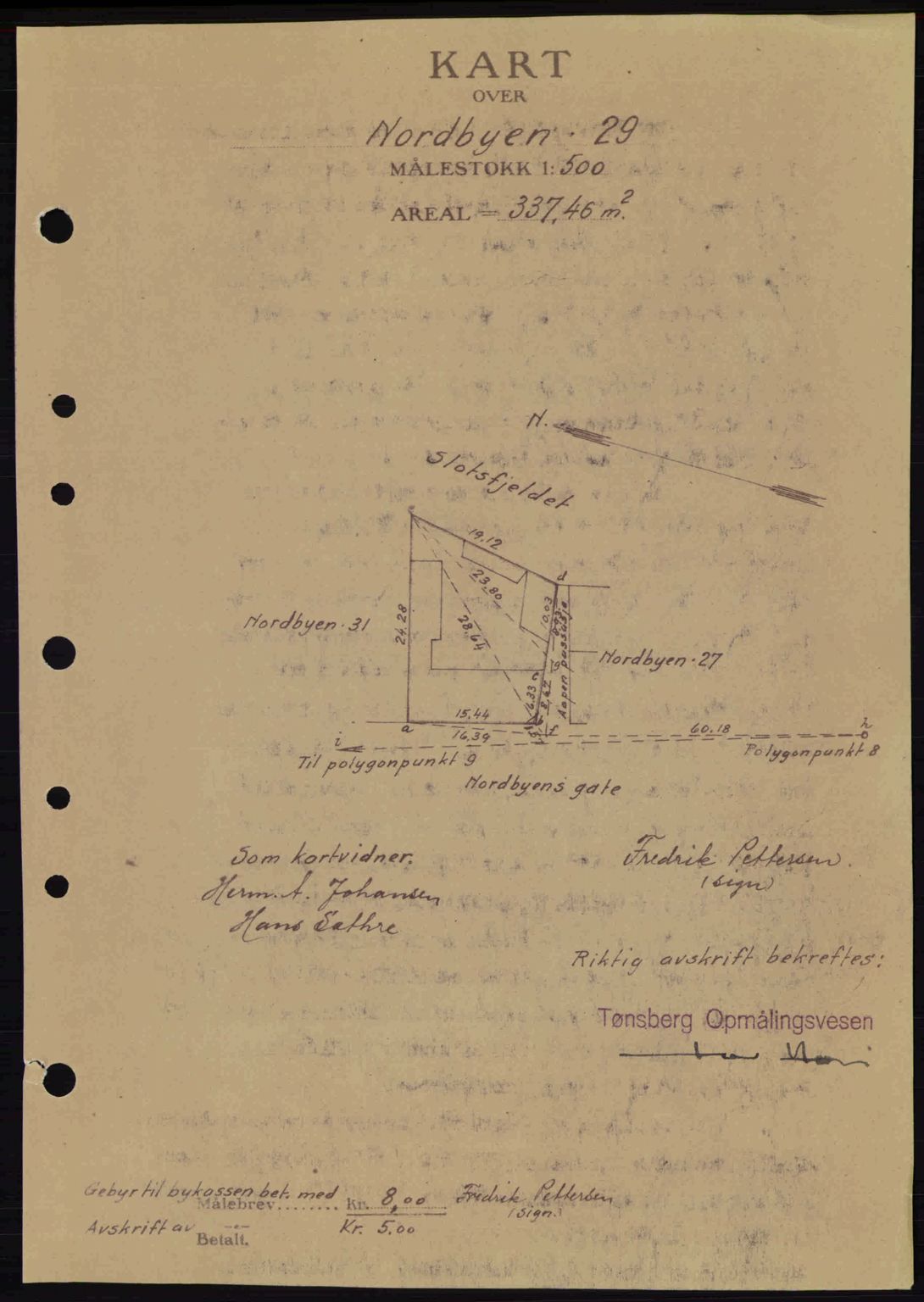 Tønsberg sorenskriveri, AV/SAKO-A-130/G/Ga/Gaa/L0014: Mortgage book no. A14, 1943-1944, Diary no: : 2822/1943