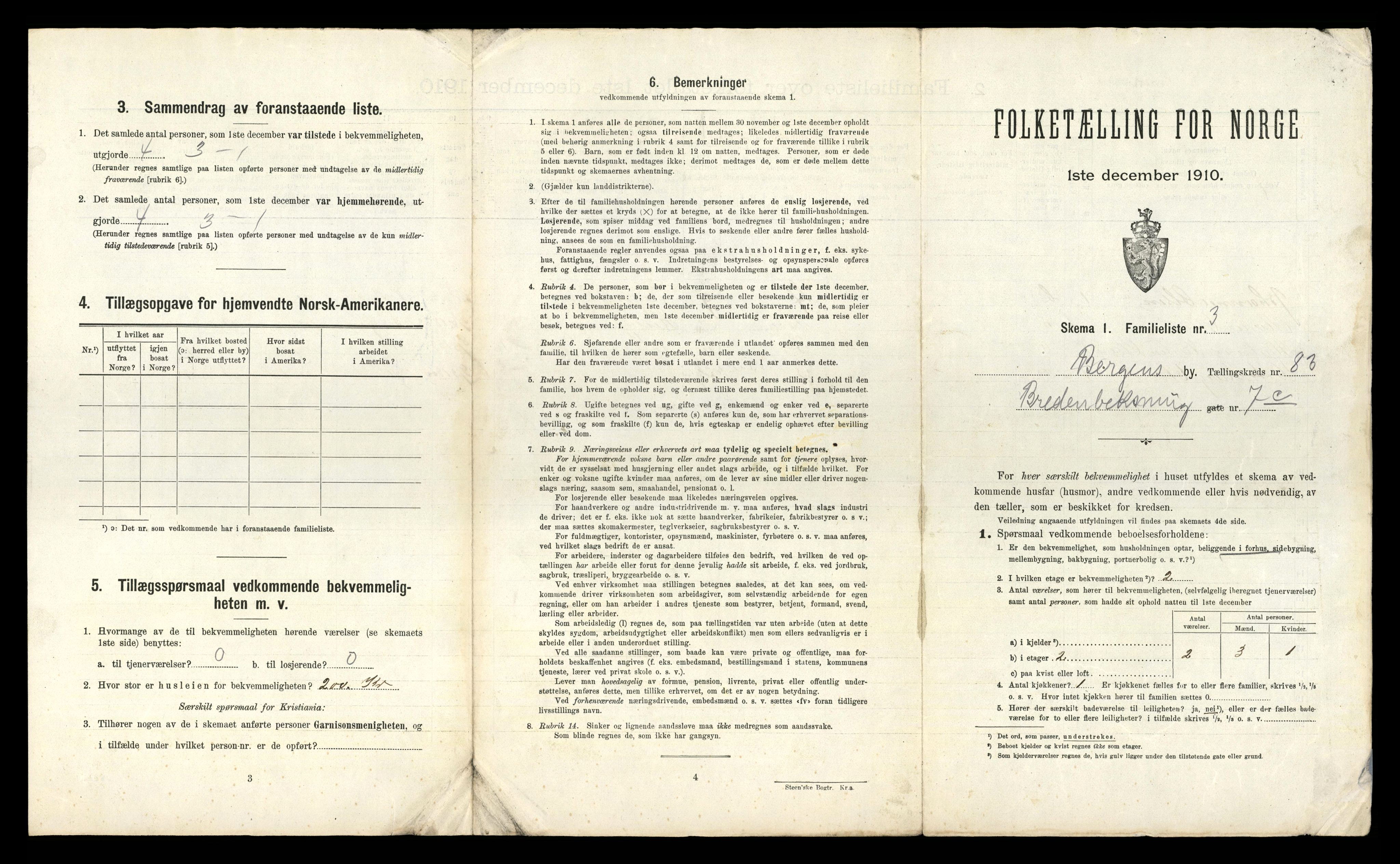 RA, 1910 census for Bergen, 1910, p. 29489