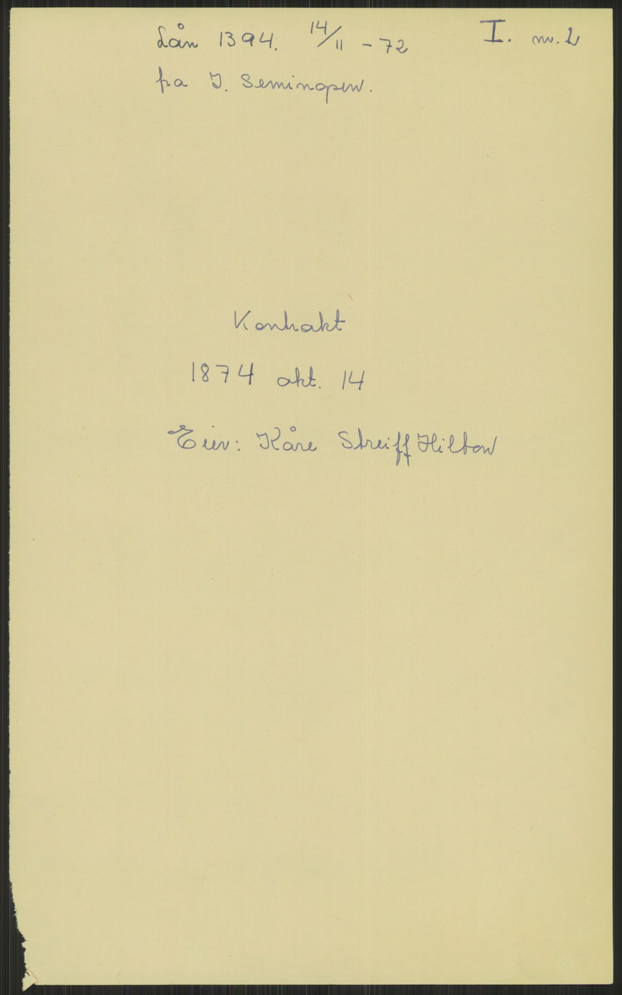 Samlinger til kildeutgivelse, Amerikabrevene, AV/RA-EA-4057/F/L0006: Innlån fra Akershus: Hilton - Solem, 1838-1914, p. 19