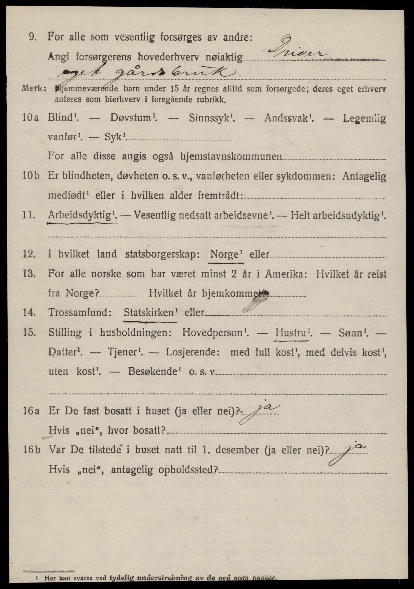 SAT, 1920 census for Tustna, 1920, p. 2686