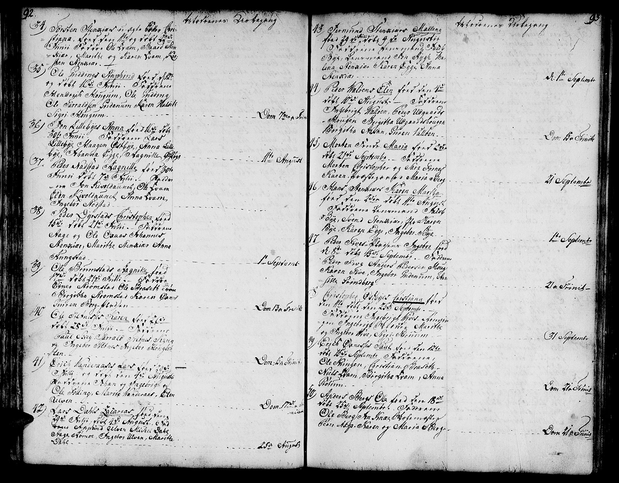 Ministerialprotokoller, klokkerbøker og fødselsregistre - Nord-Trøndelag, SAT/A-1458/746/L0440: Parish register (official) no. 746A02, 1760-1815, p. 92-93