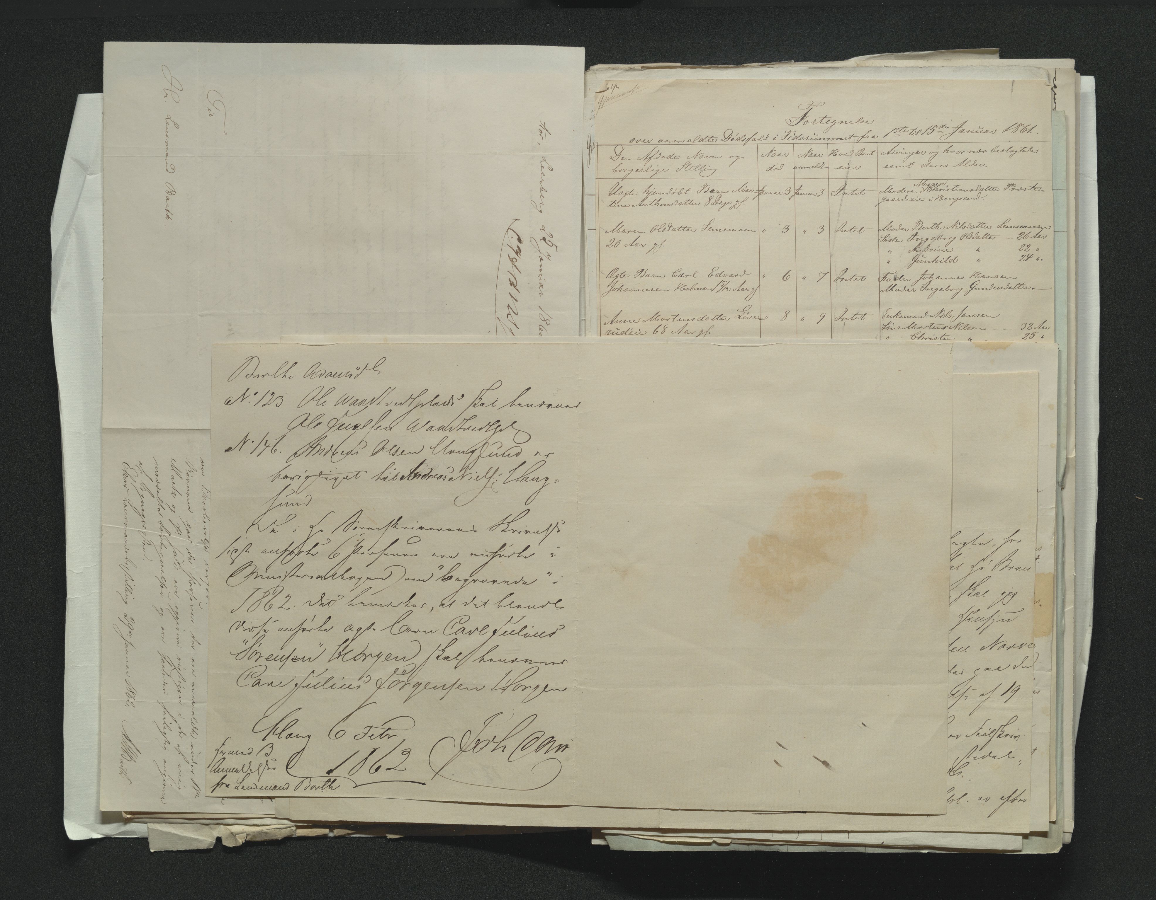 Eiker, Modum og Sigdal sorenskriveri, AV/SAKO-A-123/H/Ha/Hab/L0010: Dødsfallsmeldinger, 1858-1861, p. 402