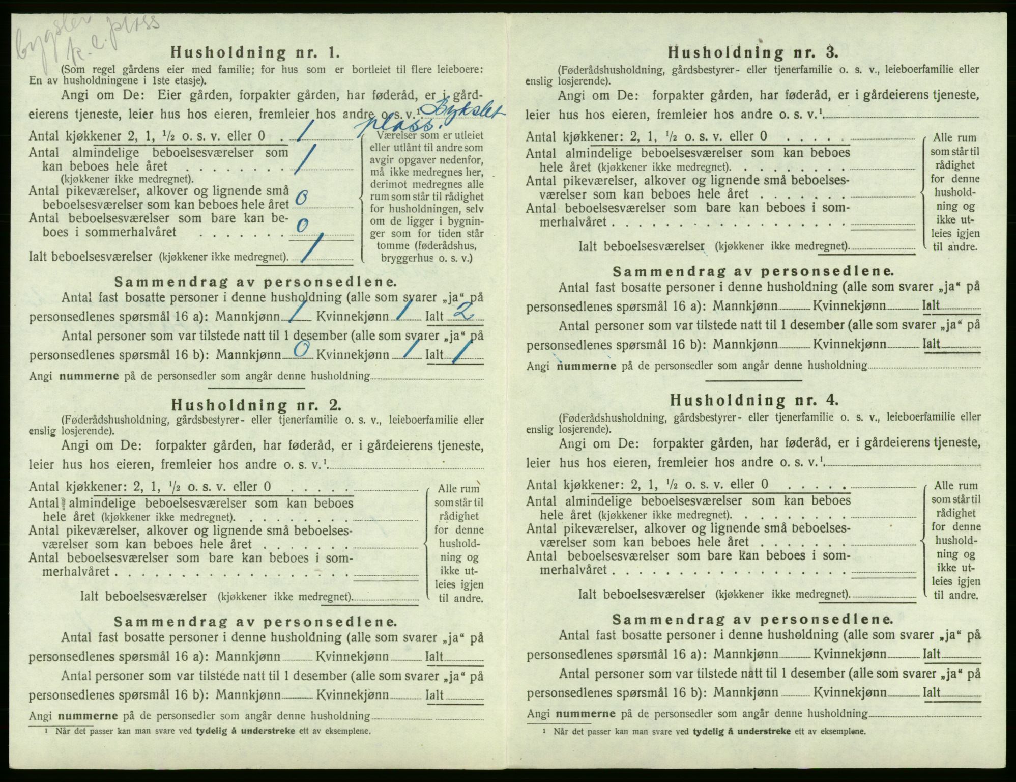 SAB, 1920 census for Austevoll, 1920, p. 489