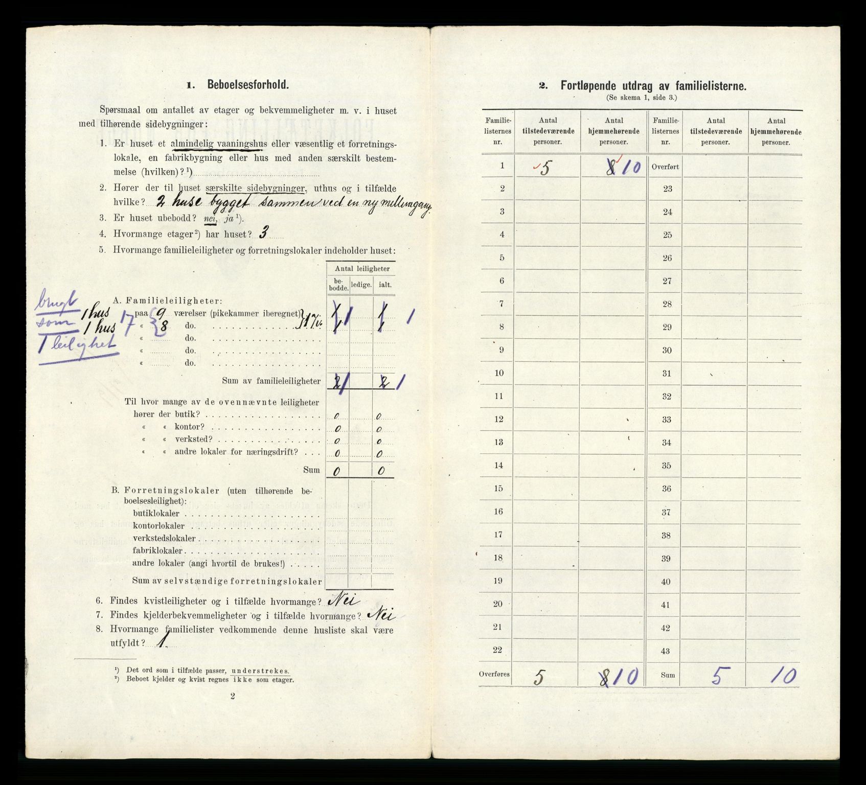 RA, 1910 census for Bergen, 1910, p. 6078