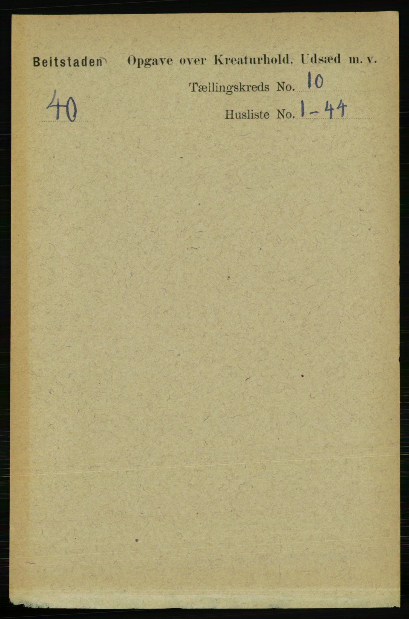 RA, 1891 census for 1727 Beitstad, 1891, p. 6184