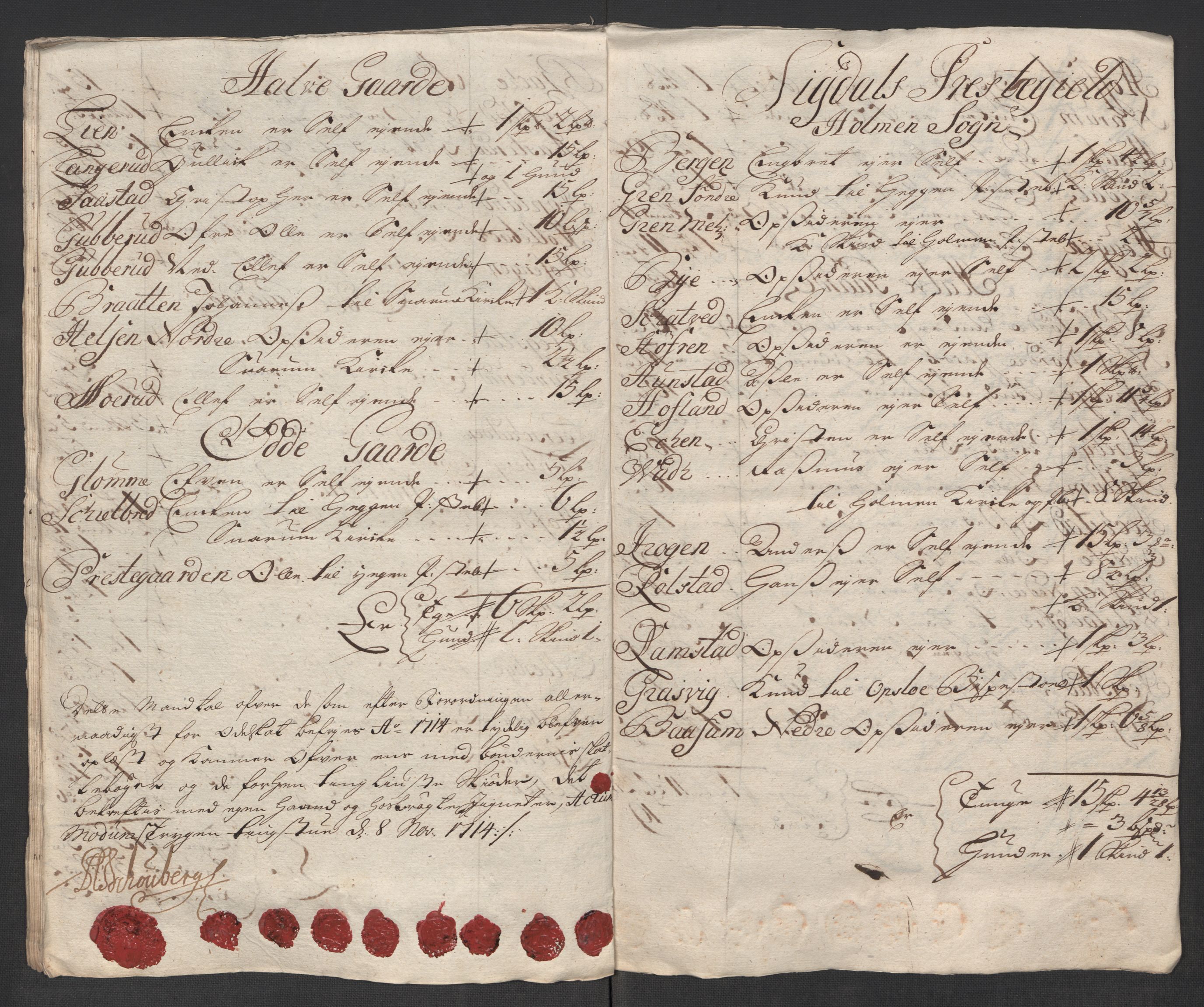 Rentekammeret inntil 1814, Reviderte regnskaper, Fogderegnskap, AV/RA-EA-4092/R31/L1709: Fogderegnskap Hurum, Røyken, Eiker, Lier og Buskerud, 1714, p. 115