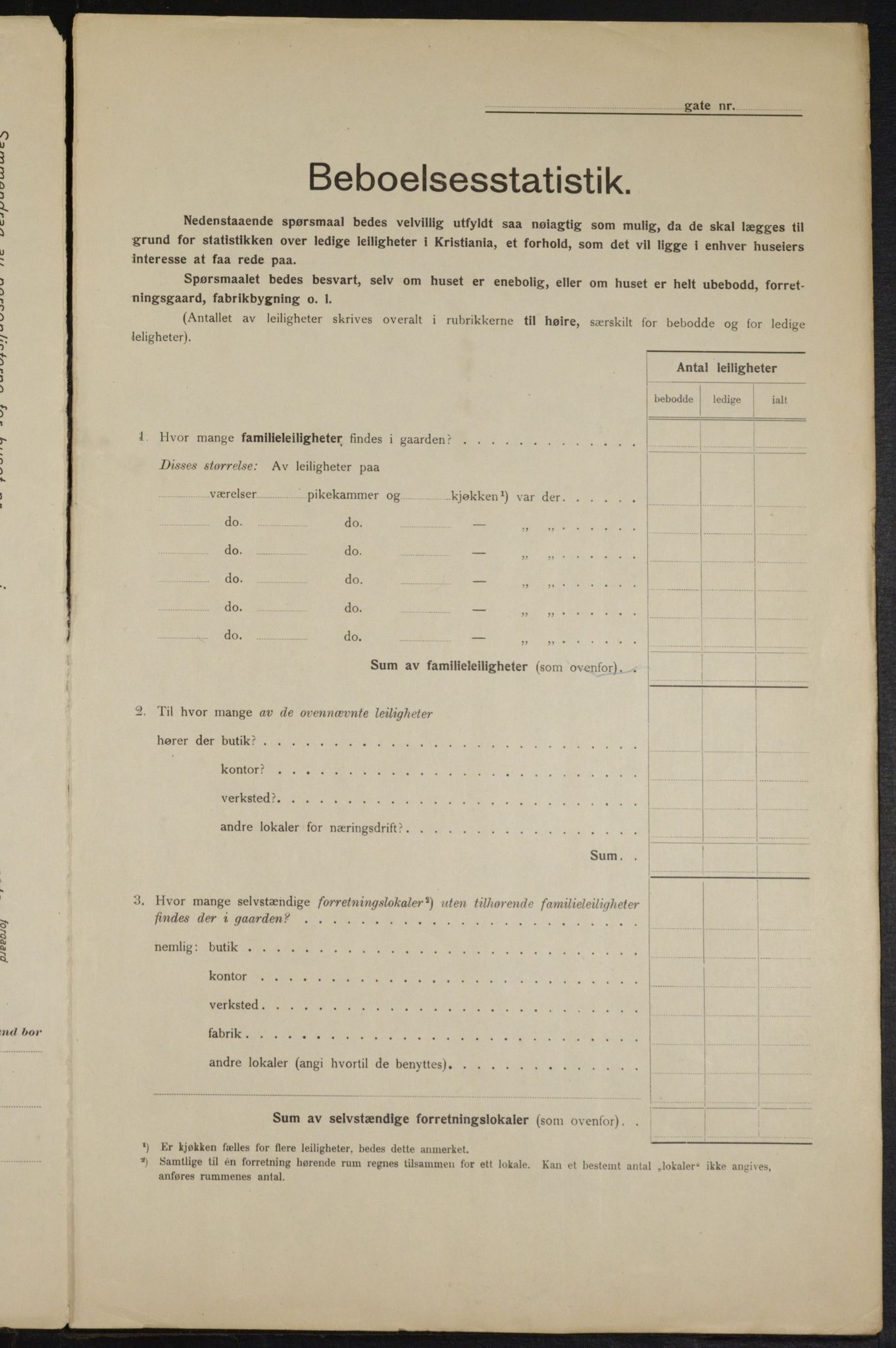 OBA, Municipal Census 1915 for Kristiania, 1915, p. 5505