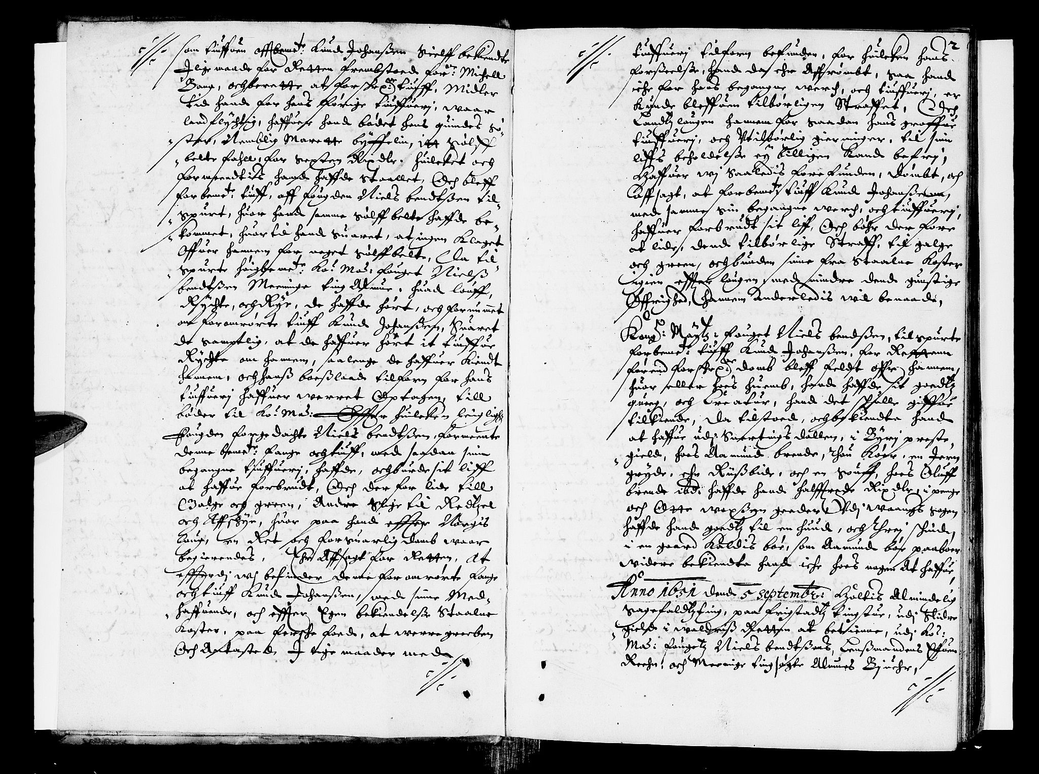 Hadeland, Land og Valdres sorenskriveri, AV/SAH-TING-028/G/Gb/L0001: Tingbok, 1651-1652, p. 1b-2a