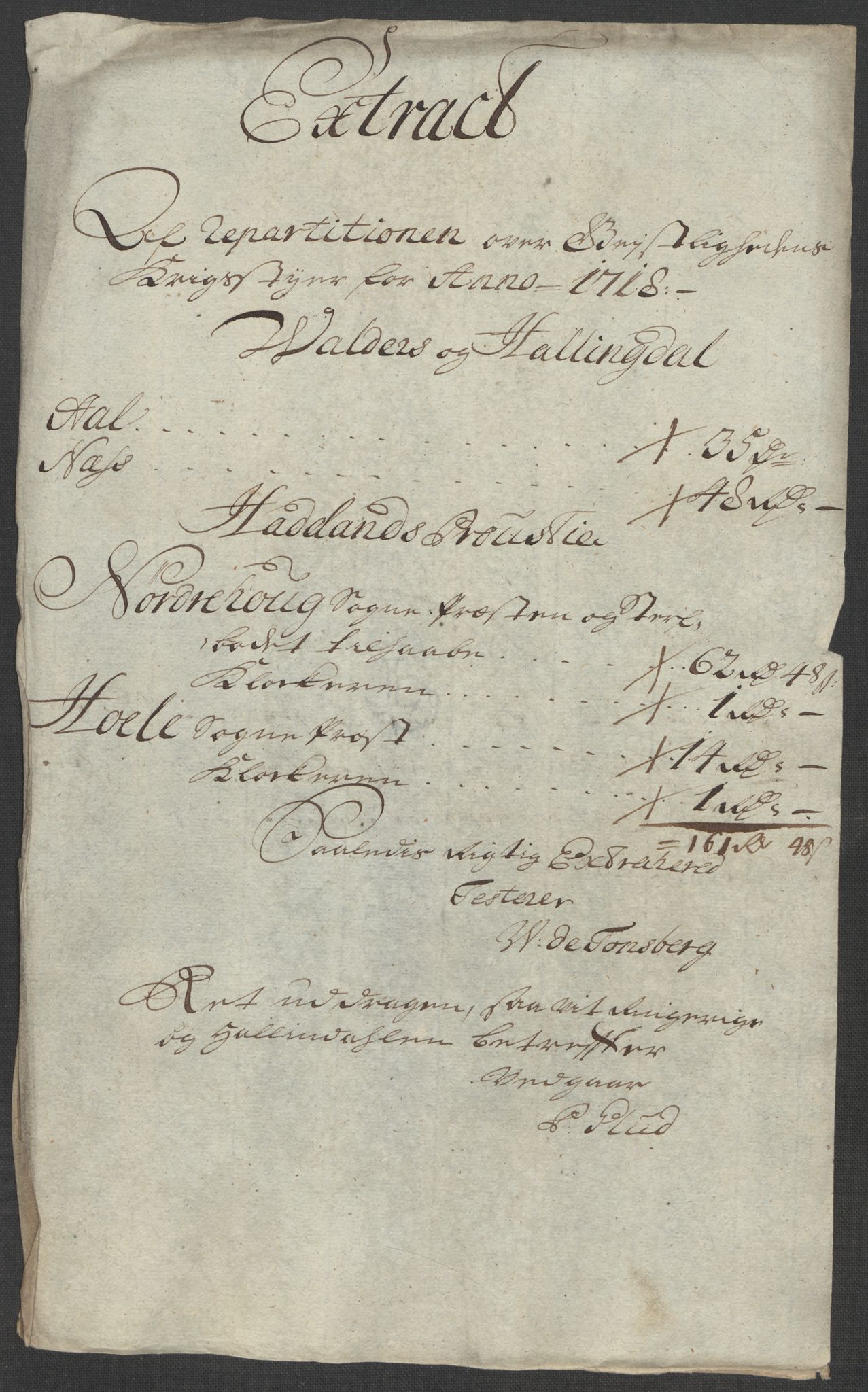 Rentekammeret inntil 1814, Reviderte regnskaper, Fogderegnskap, AV/RA-EA-4092/R23/L1476: Fogderegnskap Ringerike og Hallingdal, 1718, p. 103