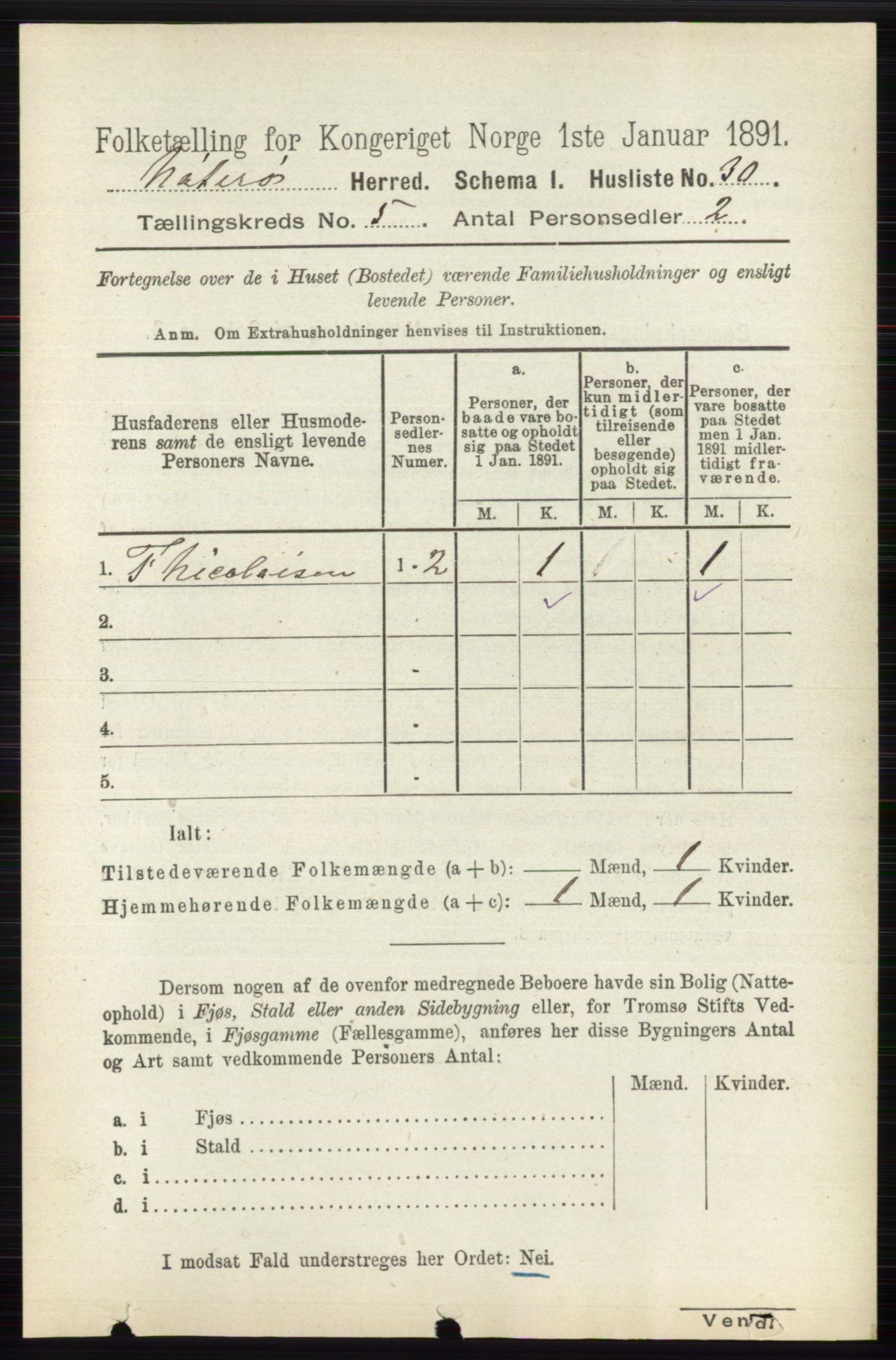 RA, 1891 census for 0722 Nøtterøy, 1891, p. 2544