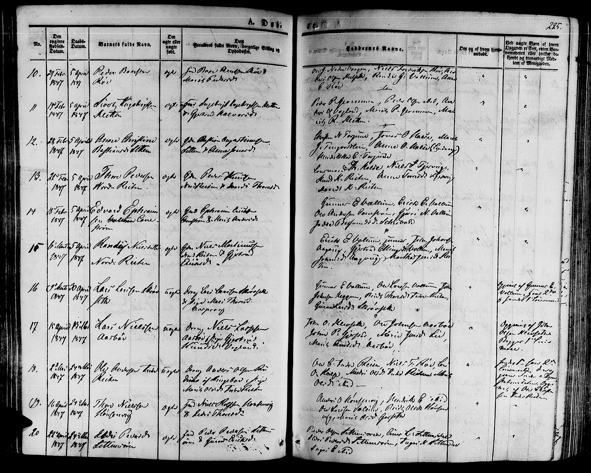 Ministerialprotokoller, klokkerbøker og fødselsregistre - Møre og Romsdal, AV/SAT-A-1454/592/L1025: Parish register (official) no. 592A03 /2, 1831-1849, p. 225