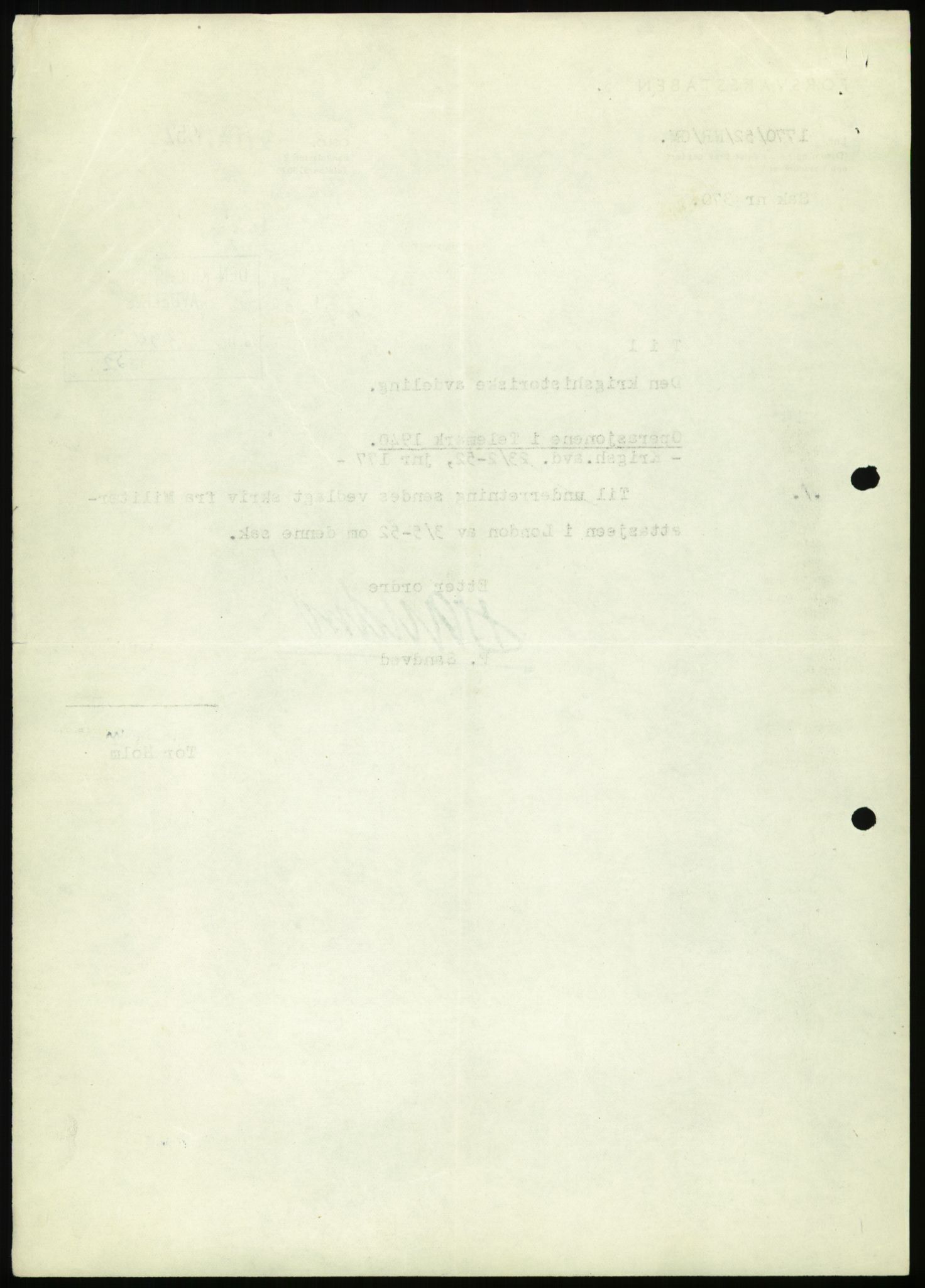 Forsvaret, Forsvarets krigshistoriske avdeling, AV/RA-RAFA-2017/Y/Yb/L0056: II-C-11-136-139  -  1. Divisjon, 1940-1957, p. 14