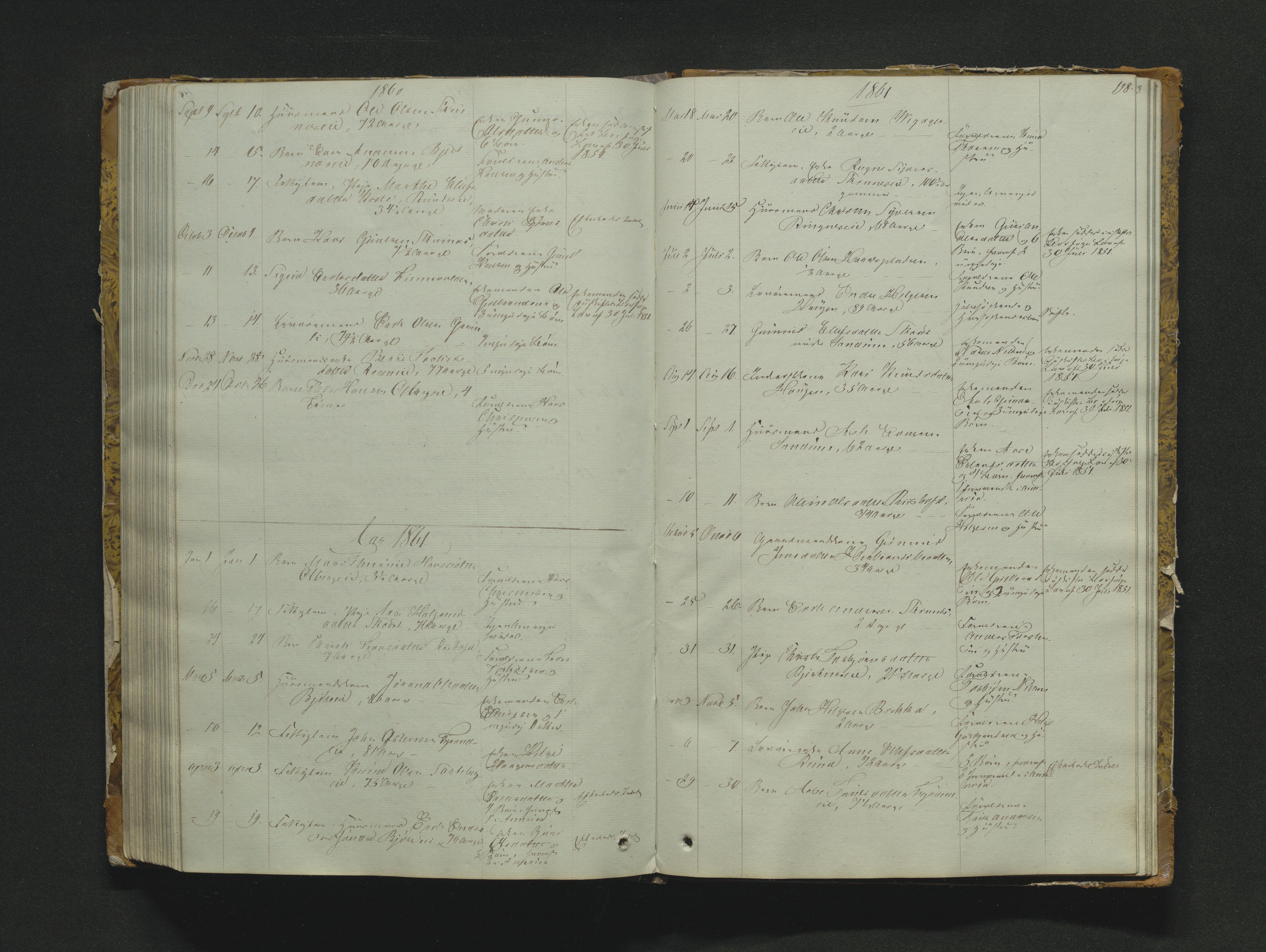 Eiker, Modum og Sigdal sorenskriveri, AV/SAKO-A-123/H/Ha/Haa/L0002: Dødsfallsprotokoll, 1851-1870, p. 198