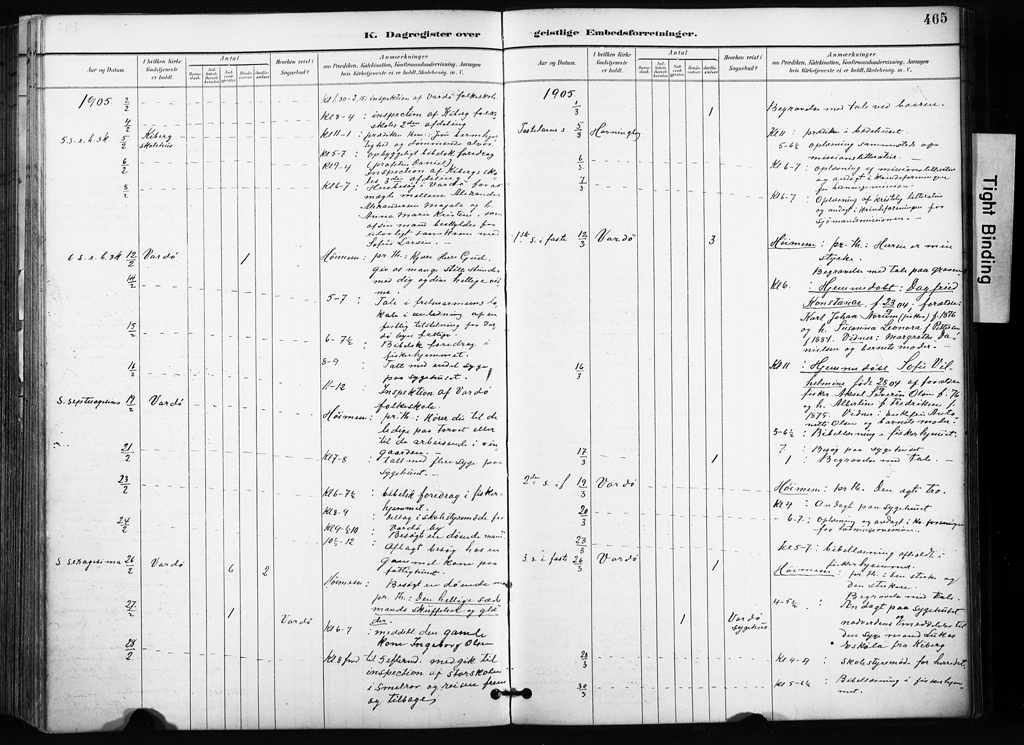 Vardø sokneprestkontor, AV/SATØ-S-1332/H/Ha/L0010kirke: Parish register (official) no. 10, 1895-1907, p. 465