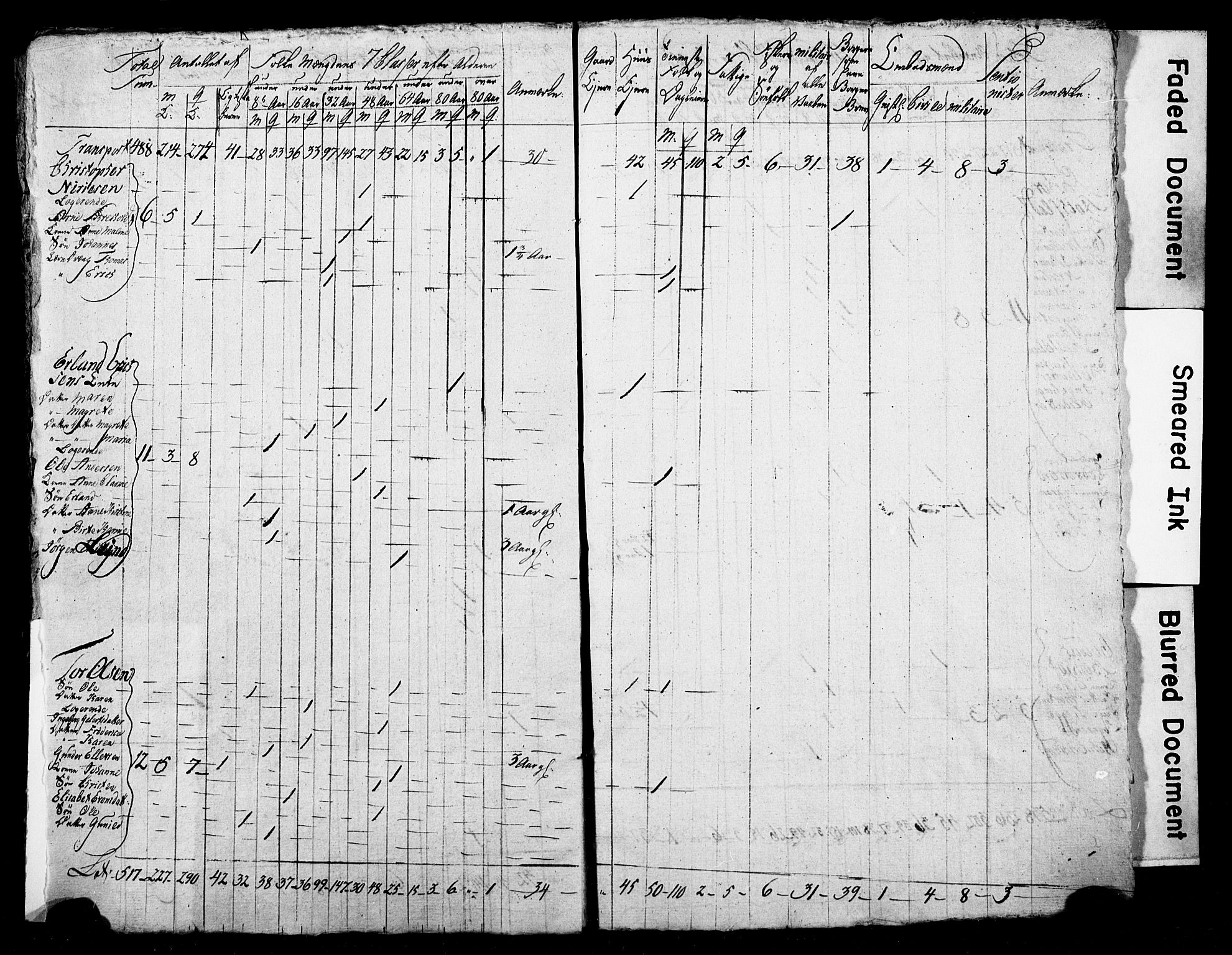 LOK, Census 1815 for Skien, 1815, p. 20