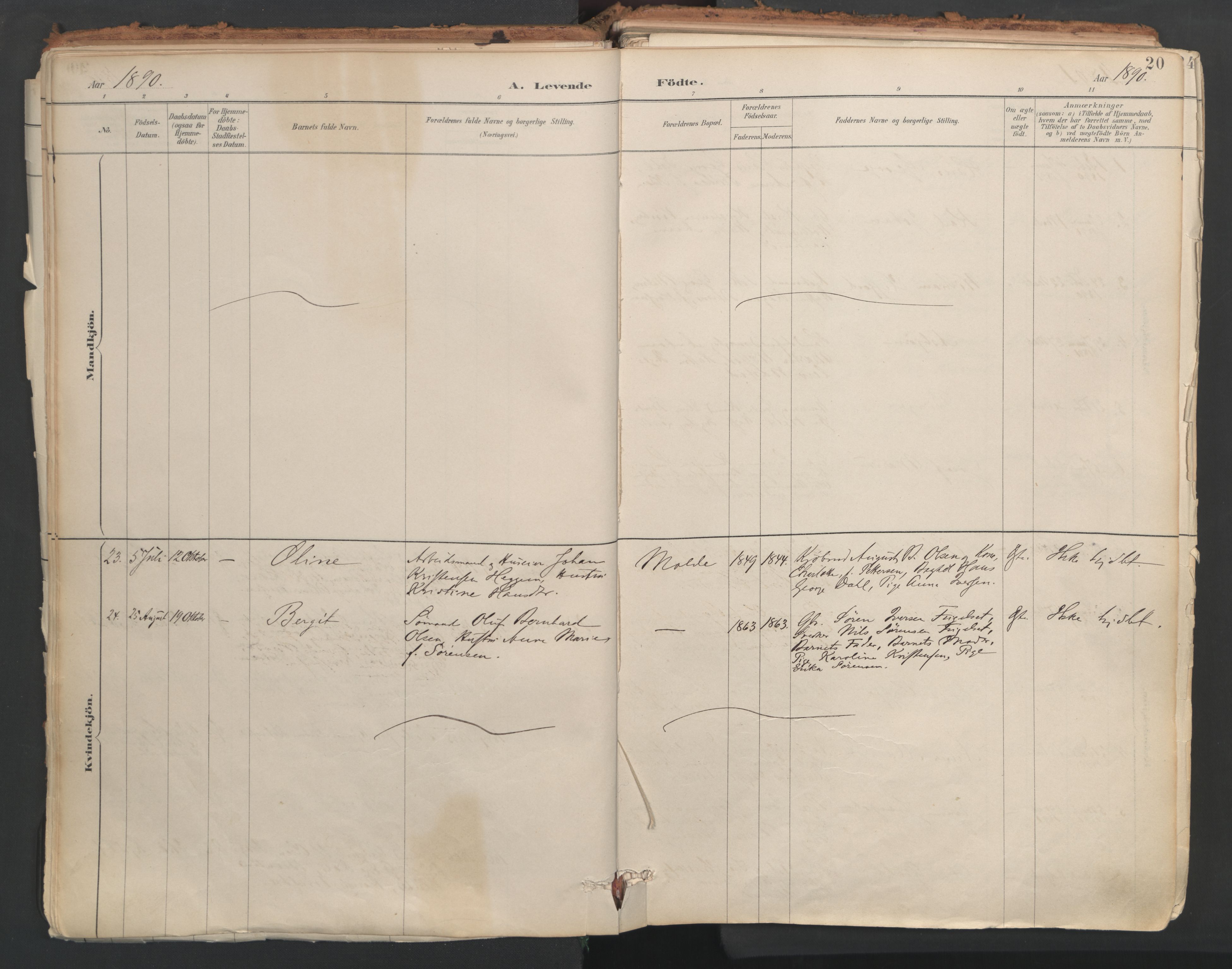 Ministerialprotokoller, klokkerbøker og fødselsregistre - Møre og Romsdal, AV/SAT-A-1454/558/L0692: Parish register (official) no. 558A06, 1887-1971, p. 20