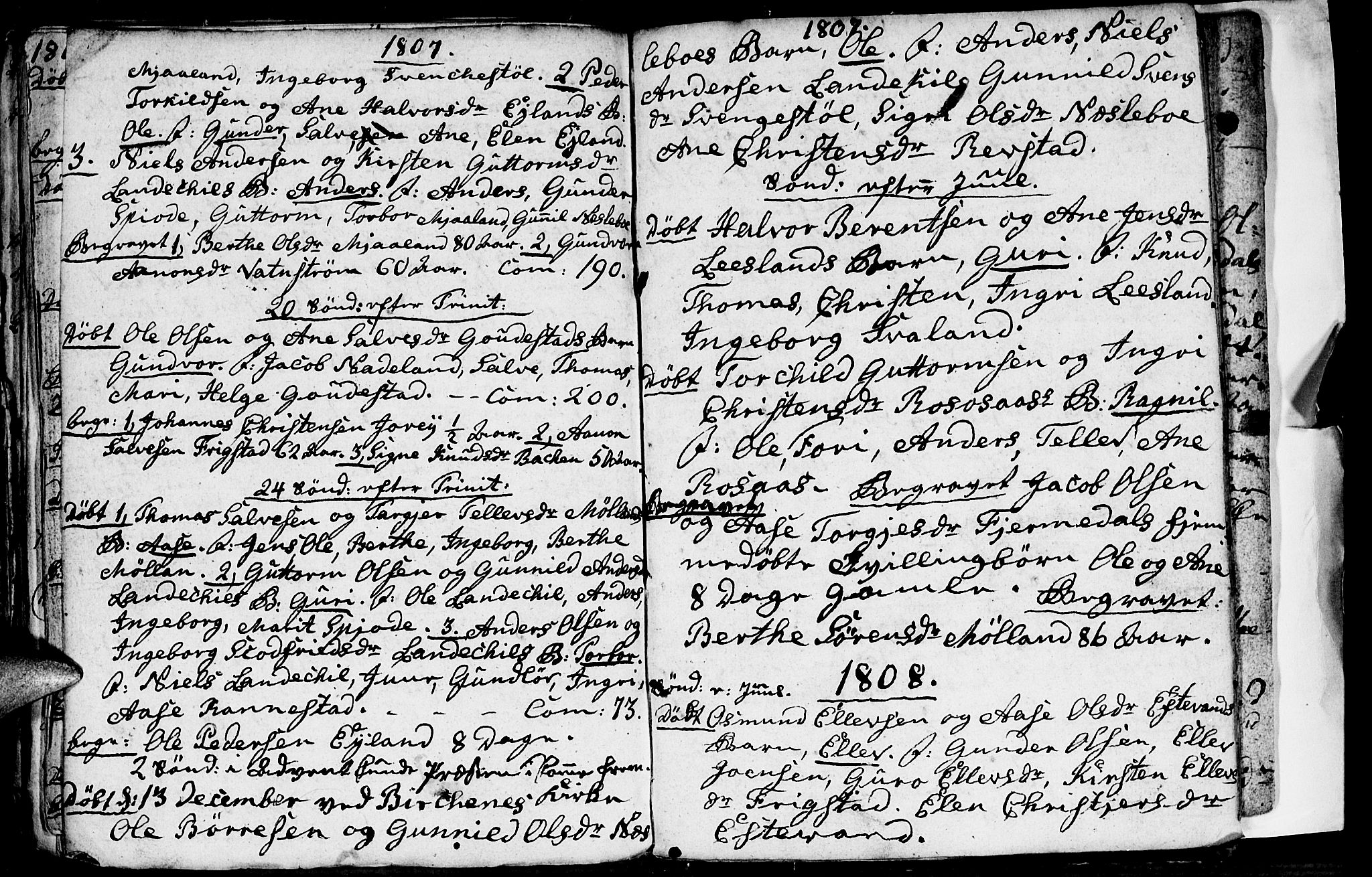 Evje sokneprestkontor, SAK/1111-0008/F/Fa/Fac/L0002: Parish register (official) no. A 2, 1765-1816, p. 154