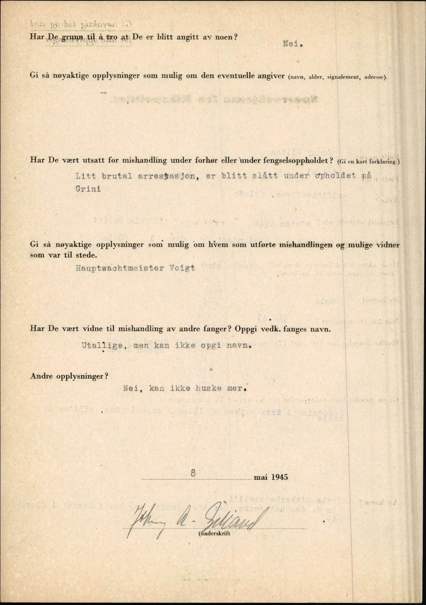 Rikspolitisjefen, AV/RA-S-1560/L/L0005: Gidske, Peder Martin -  Hansell, Georg, 1940-1945, p. 18