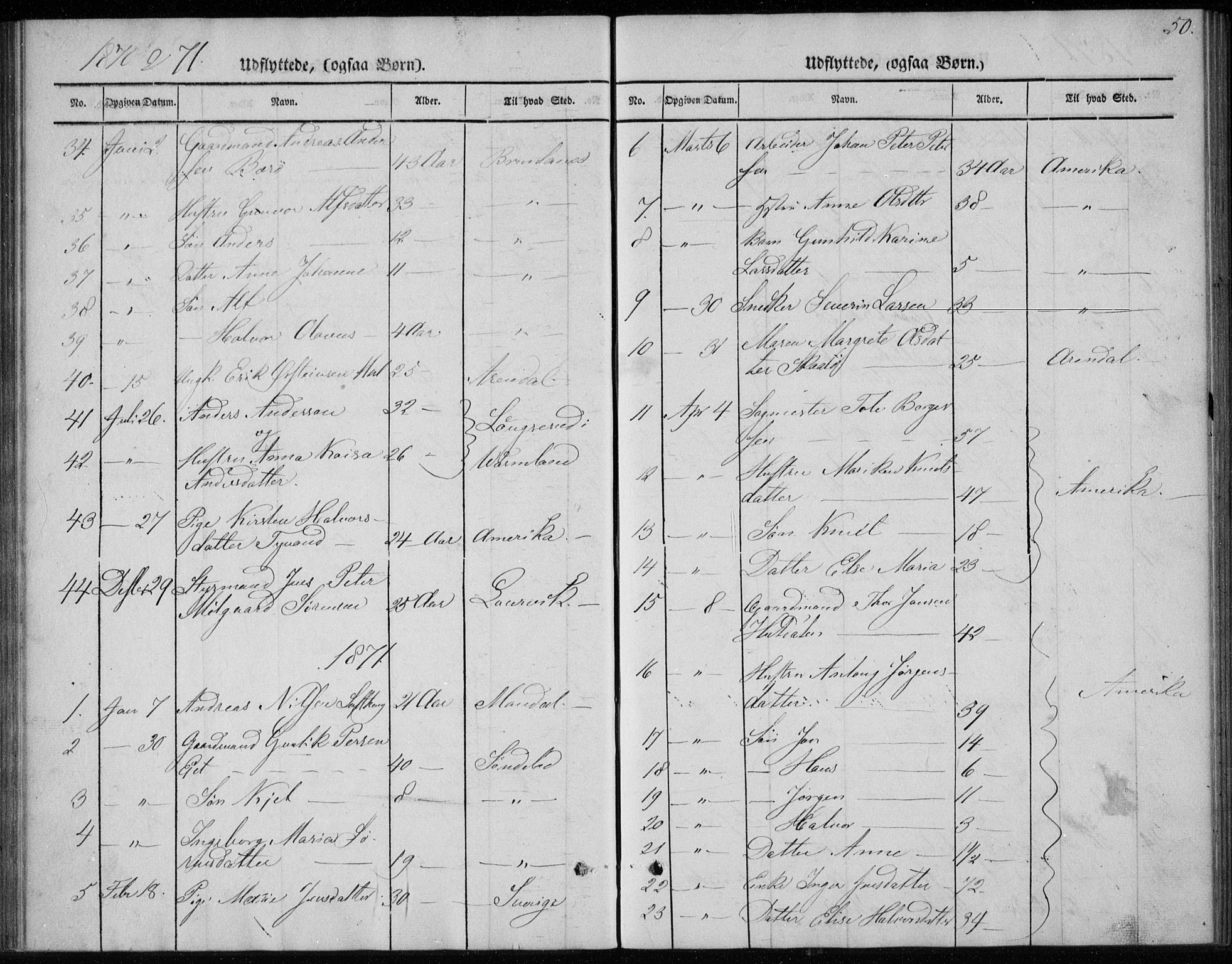 Sannidal kirkebøker, SAKO/A-296/F/Fa/L0013: Parish register (official) no. 13, 1854-1873, p. 50