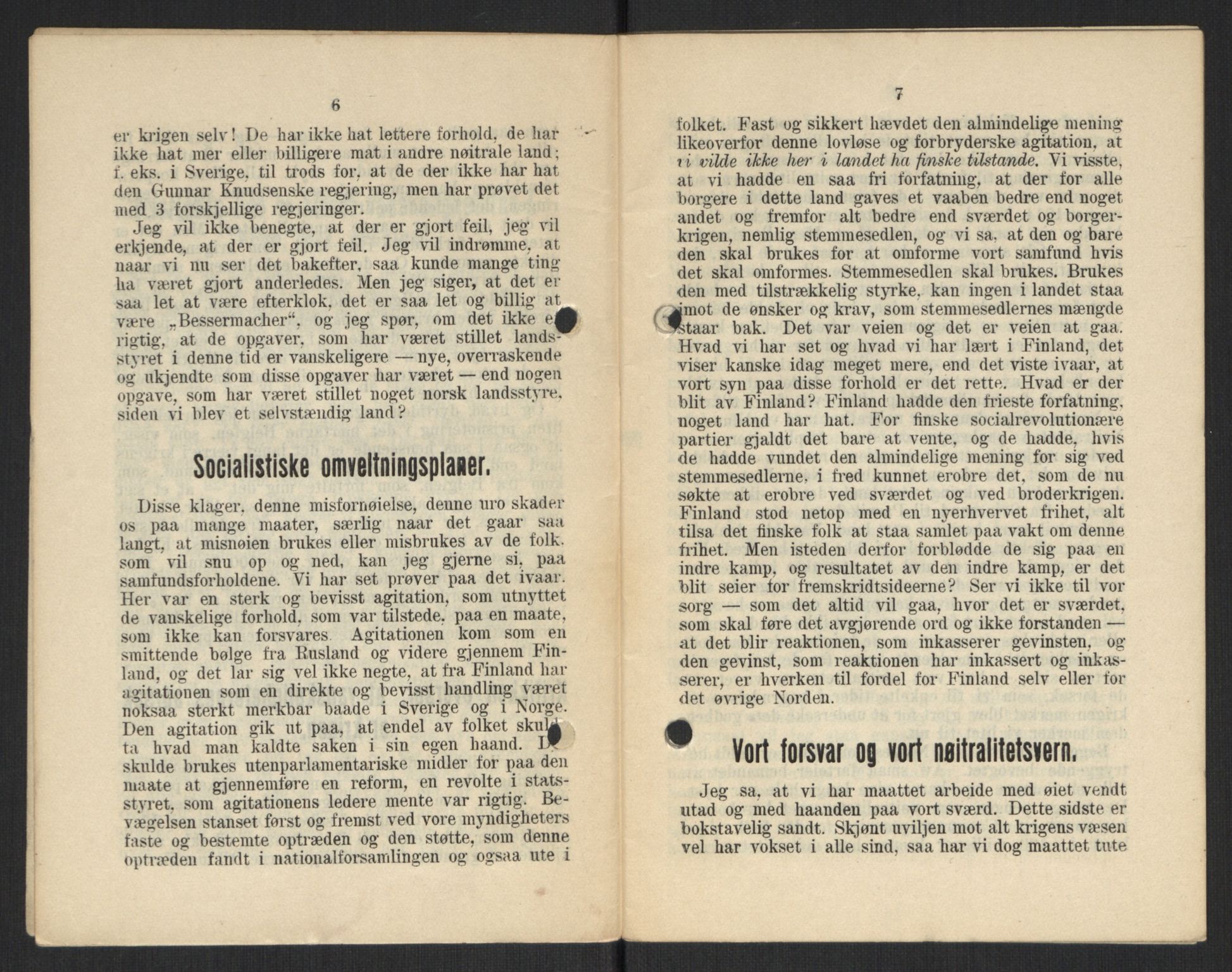 Venstres Hovedorganisasjon, AV/RA-PA-0876/X/L0001: De eldste skrifter, 1860-1936, p. 1015