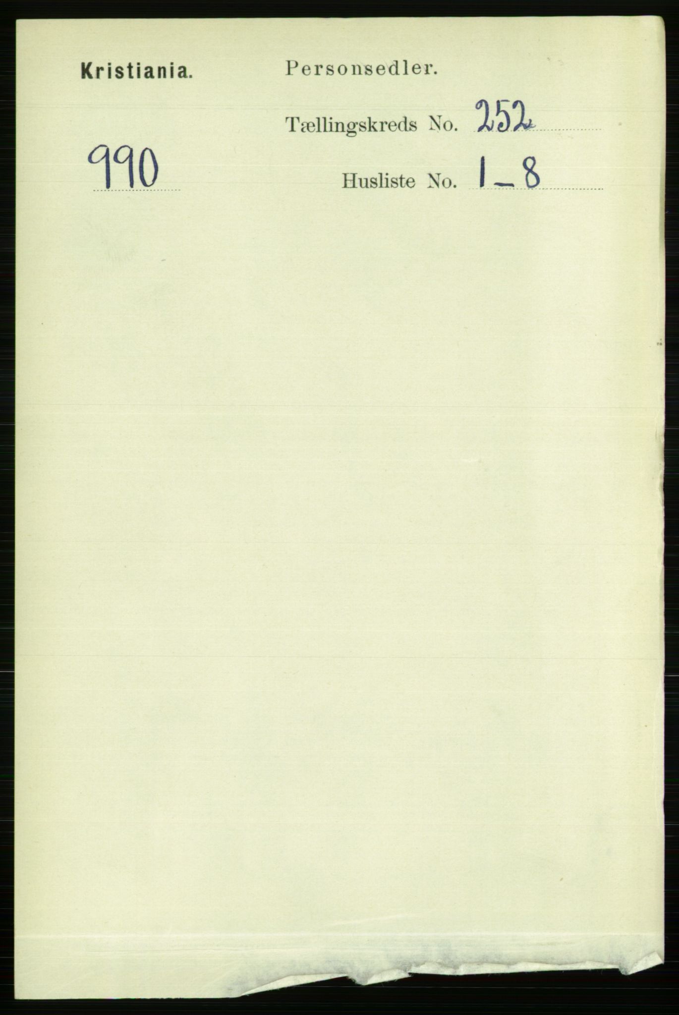 RA, 1891 census for 0301 Kristiania, 1891, p. 153338