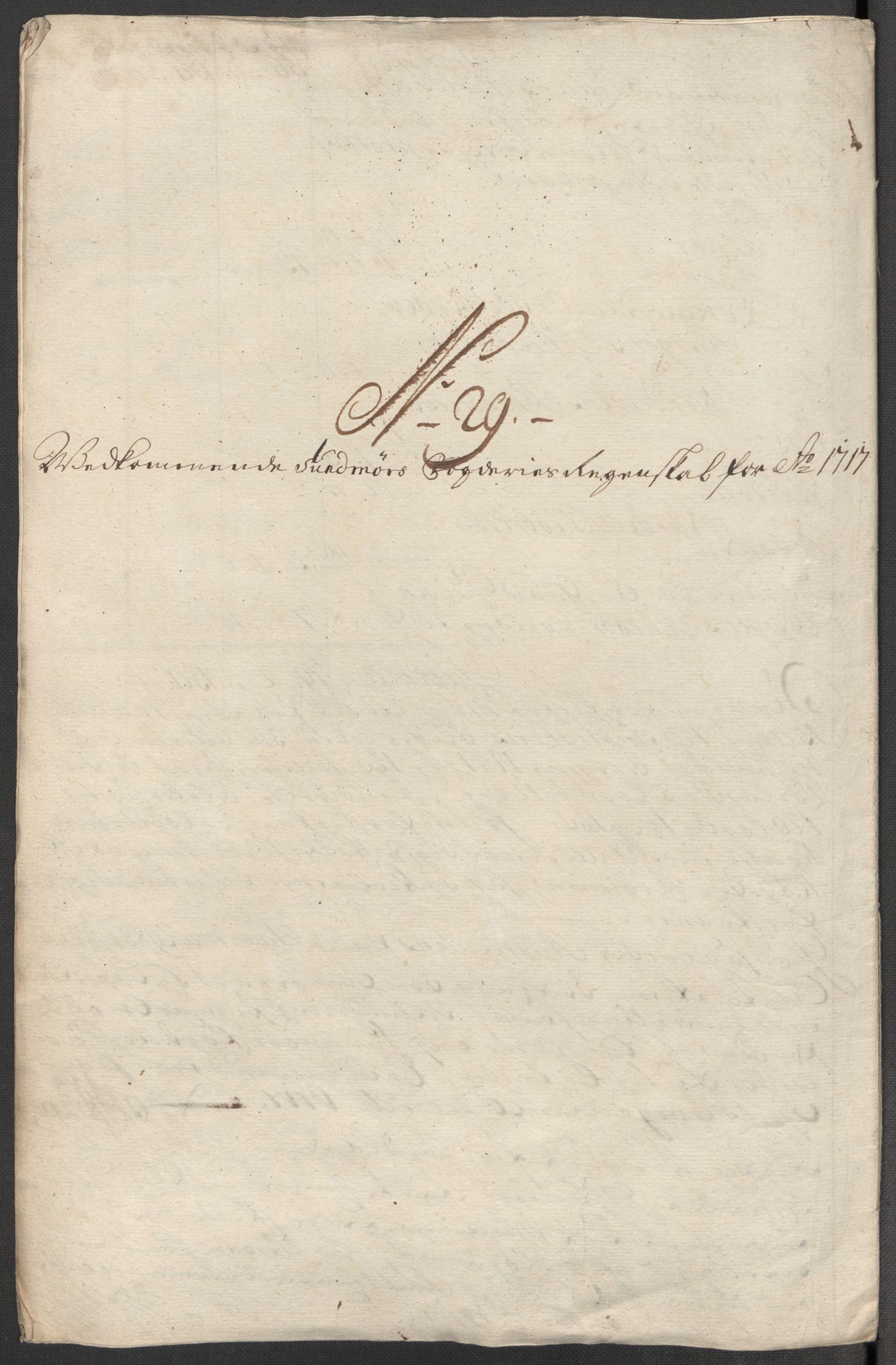 Rentekammeret inntil 1814, Reviderte regnskaper, Fogderegnskap, RA/EA-4092/R54/L3569: Fogderegnskap Sunnmøre, 1717, p. 225
