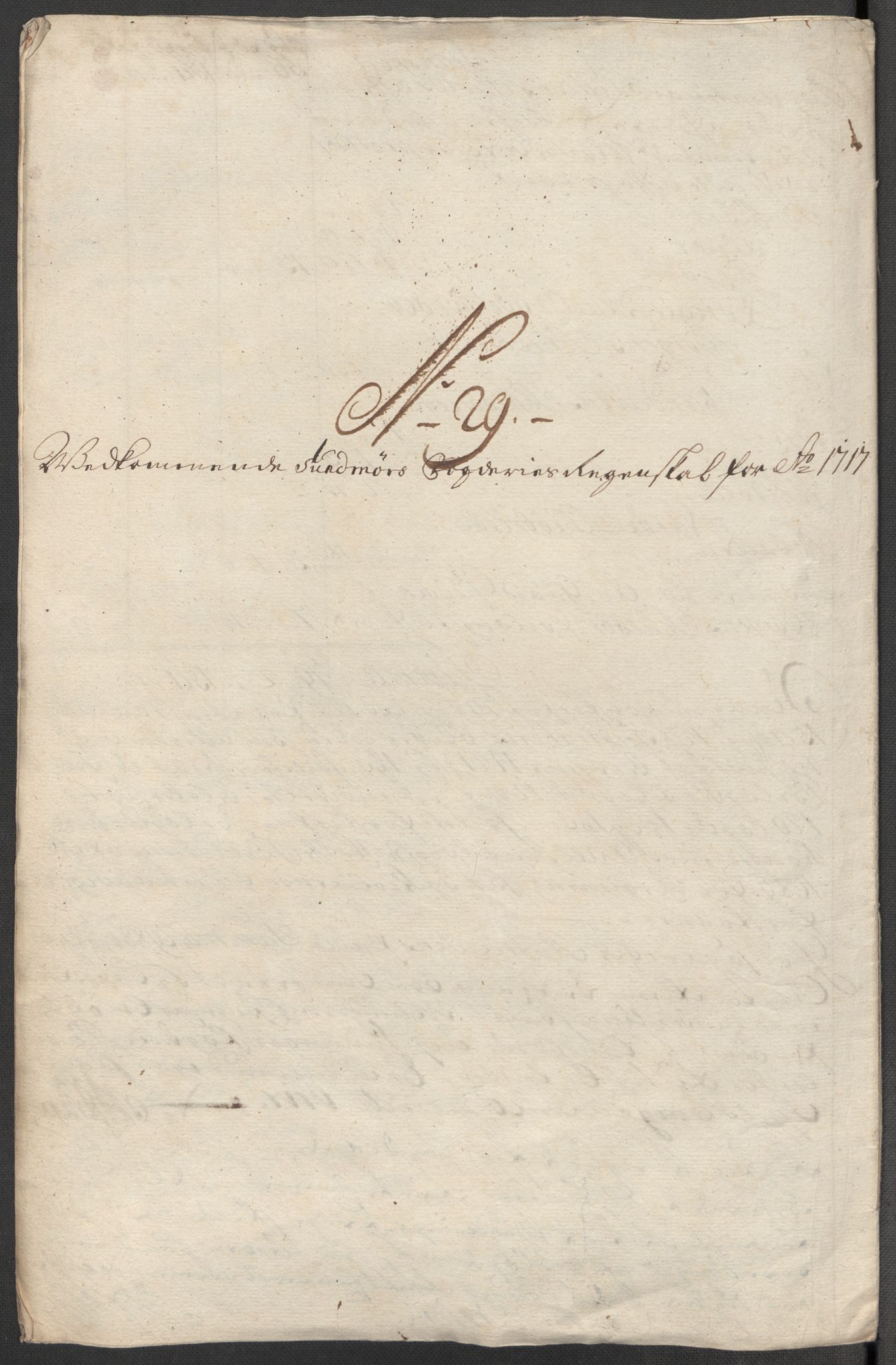 Rentekammeret inntil 1814, Reviderte regnskaper, Fogderegnskap, AV/RA-EA-4092/R54/L3569: Fogderegnskap Sunnmøre, 1717, p. 225
