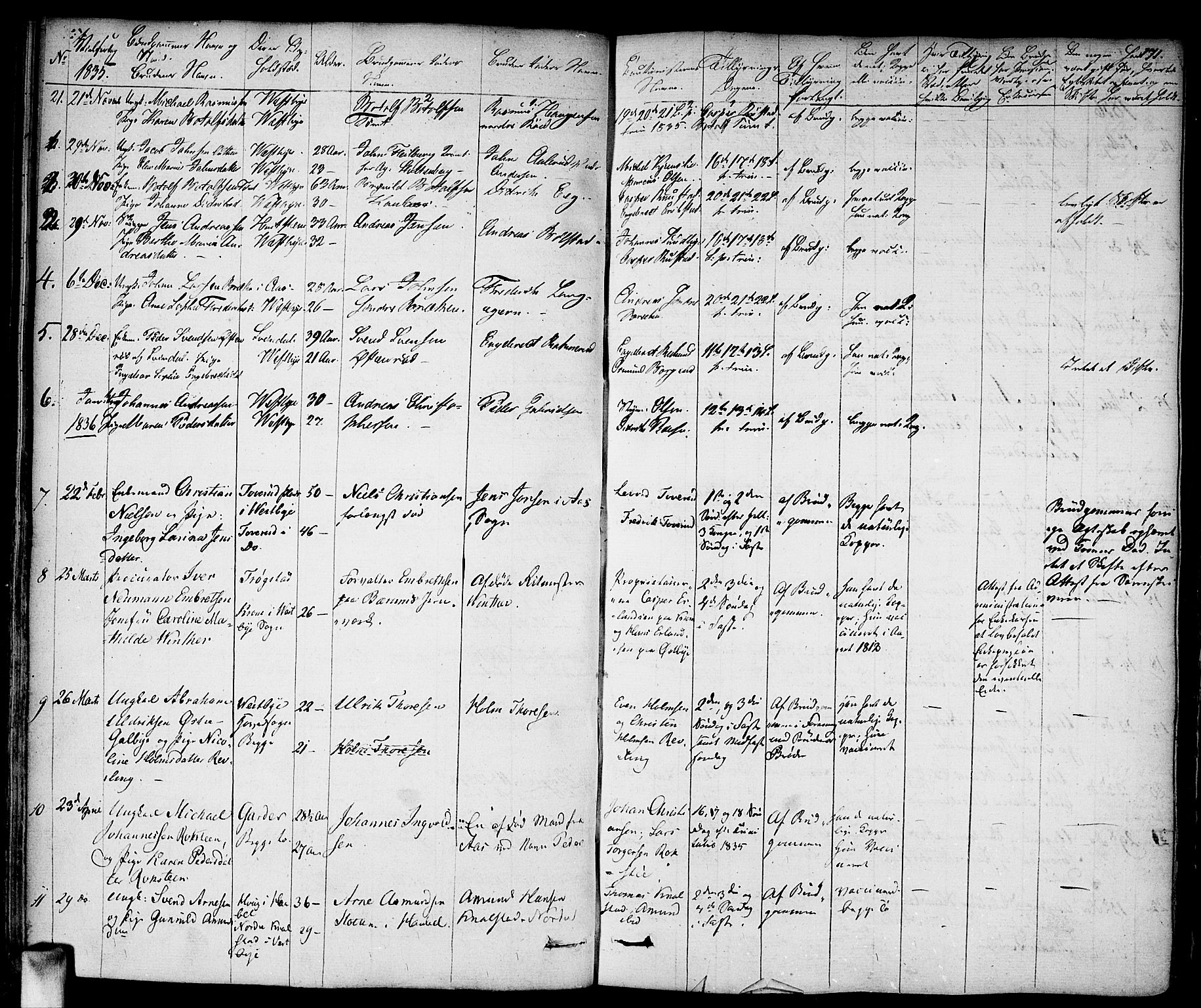 Vestby prestekontor Kirkebøker, AV/SAO-A-10893/F/Fa/L0006: Parish register (official) no. I 6, 1827-1849, p. 171