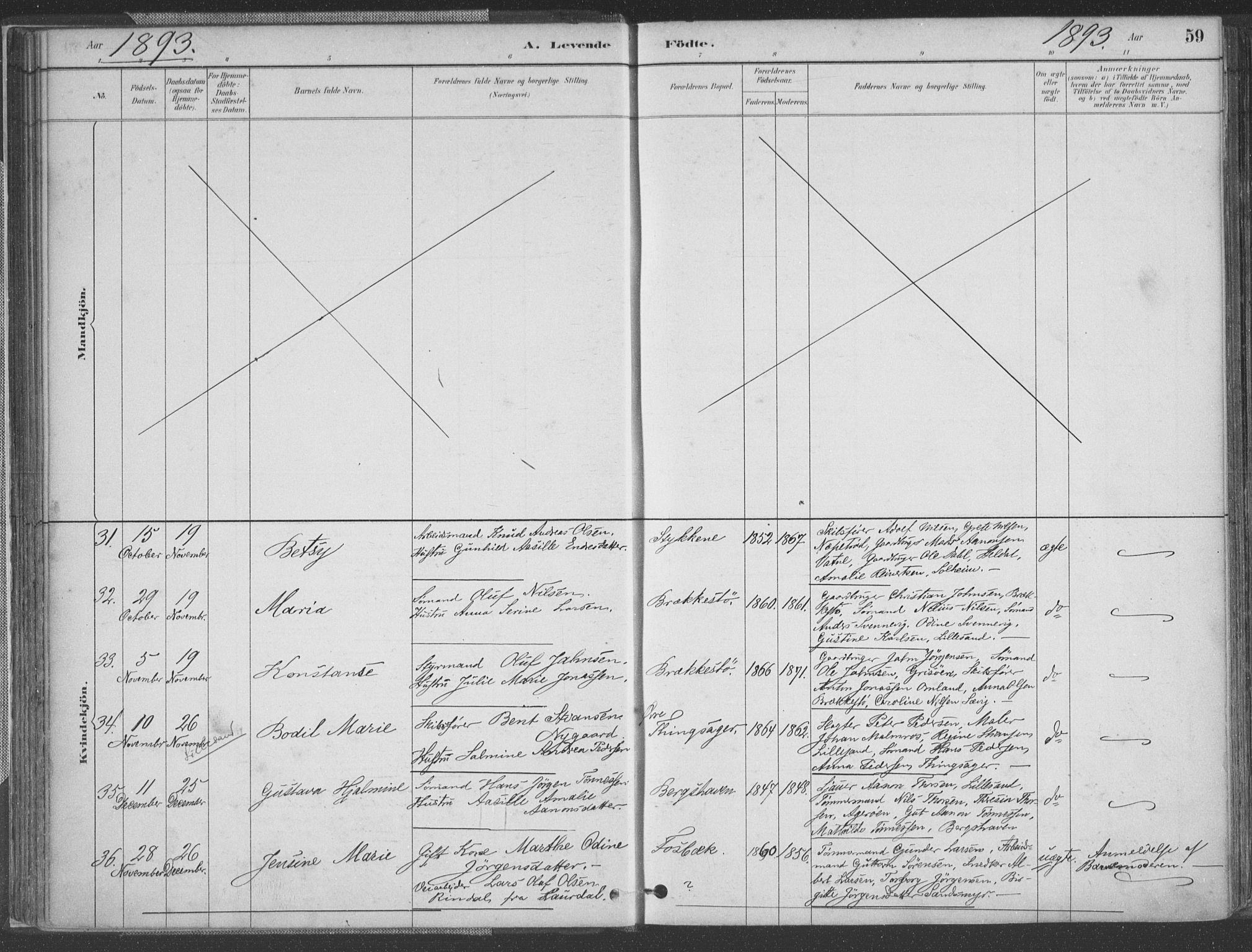 Vestre Moland sokneprestkontor, AV/SAK-1111-0046/F/Fa/Fab/L0009: Parish register (official) no. A 9, 1884-1899, p. 59