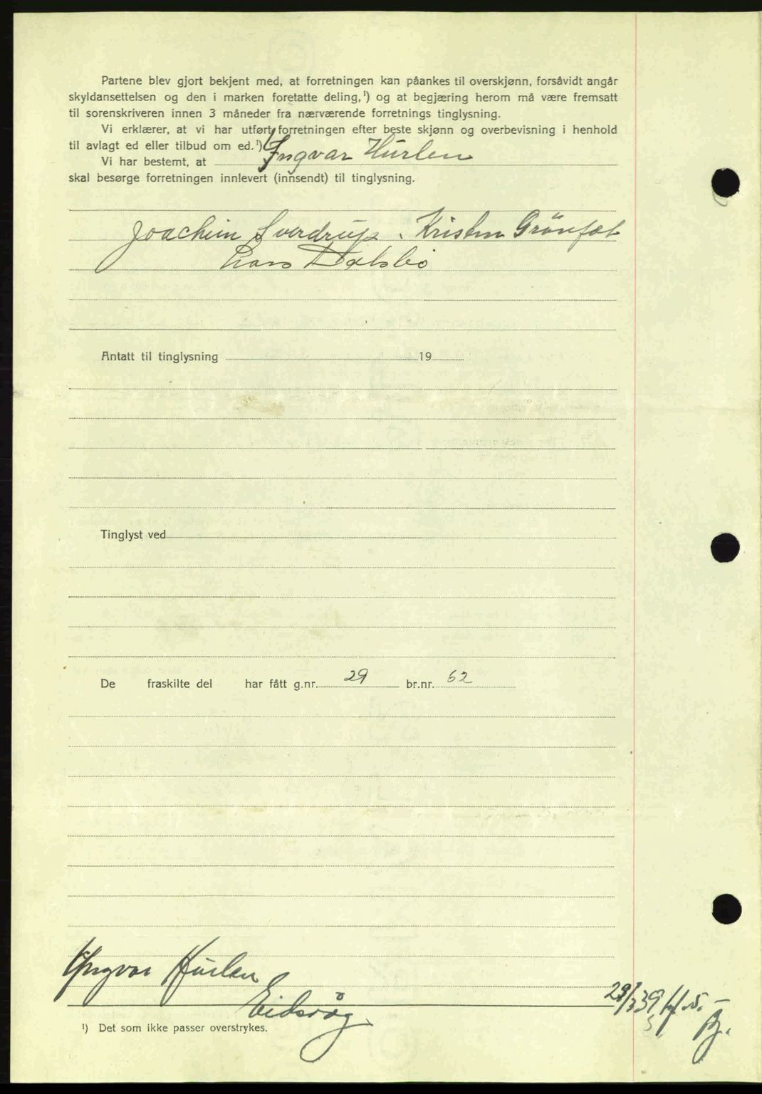 Romsdal sorenskriveri, AV/SAT-A-4149/1/2/2C: Mortgage book no. A6, 1938-1939, Diary no: : 600/1939