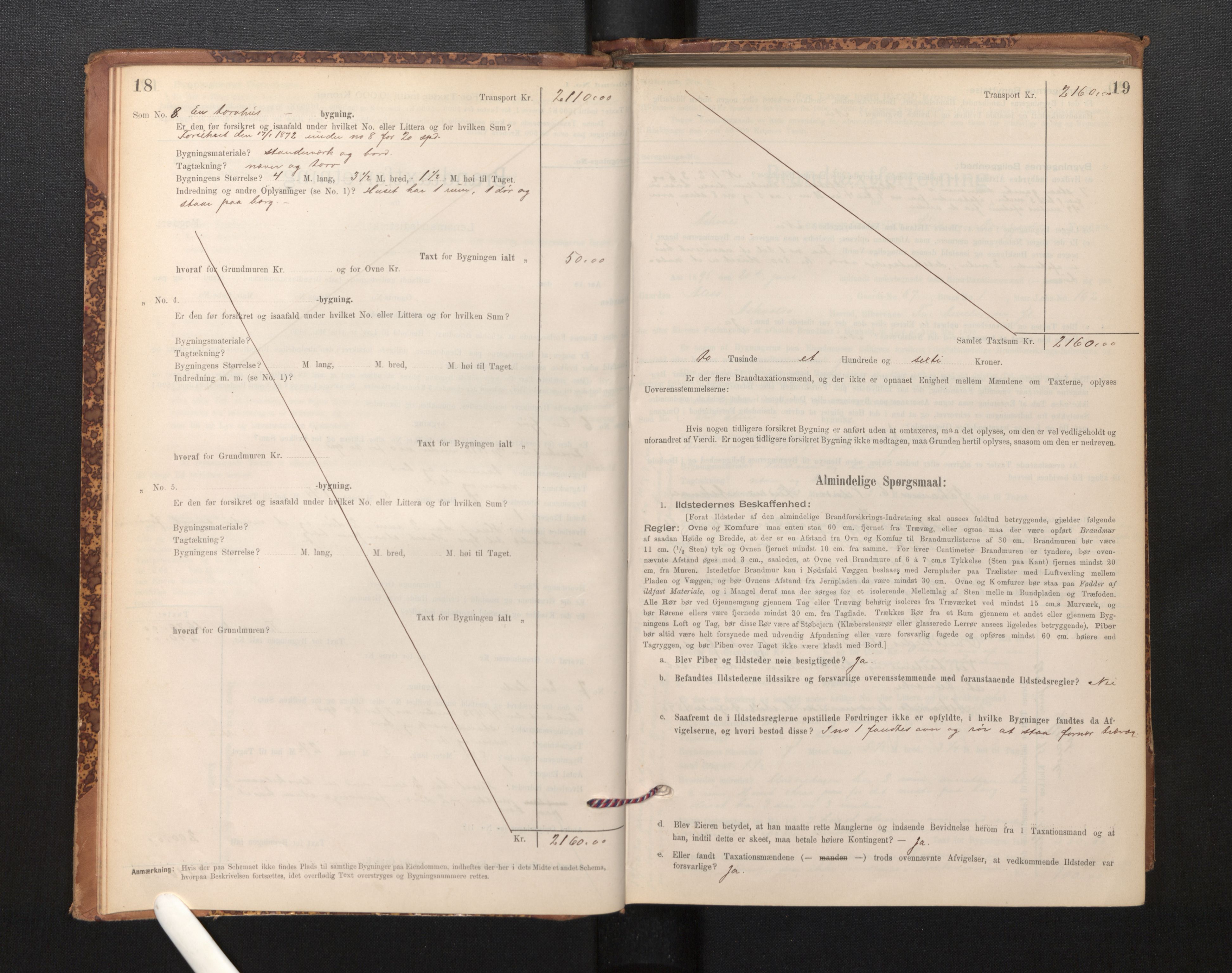 Lensmannen i Askvoll, AV/SAB-A-26301/0012/L0004: Branntakstprotokoll, skjematakst og liste over branntakstmenn, 1895-1932, p. 18-19