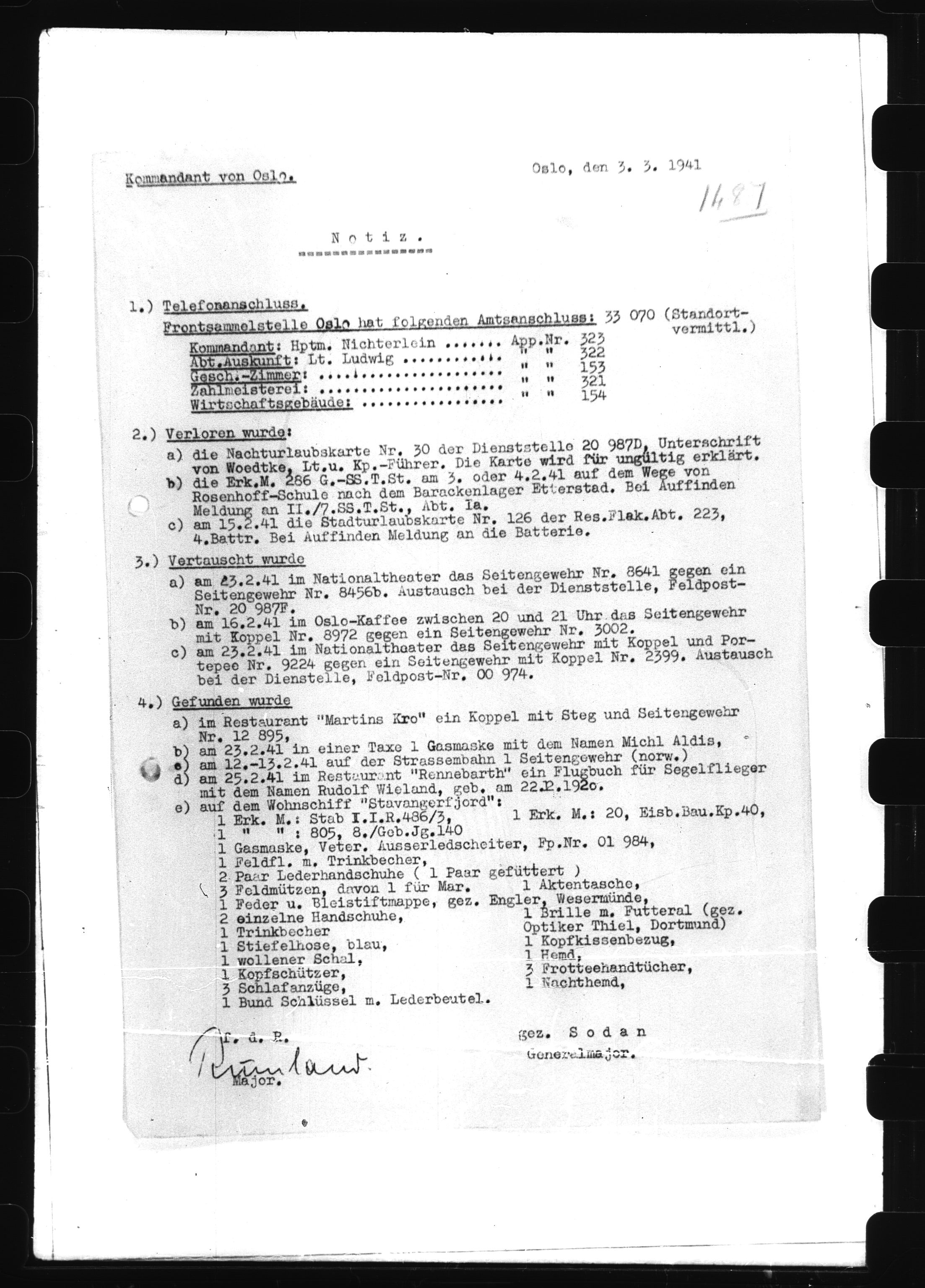 Documents Section, RA/RAFA-2200/V/L0061: Film med LMDC Serial Numbers, 1940-1945, p. 417