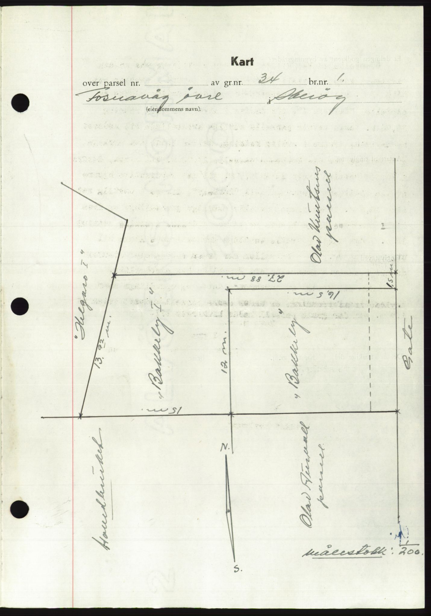 Søre Sunnmøre sorenskriveri, AV/SAT-A-4122/1/2/2C/L0084: Mortgage book no. 10A, 1949-1949, Diary no: : 1089/1949