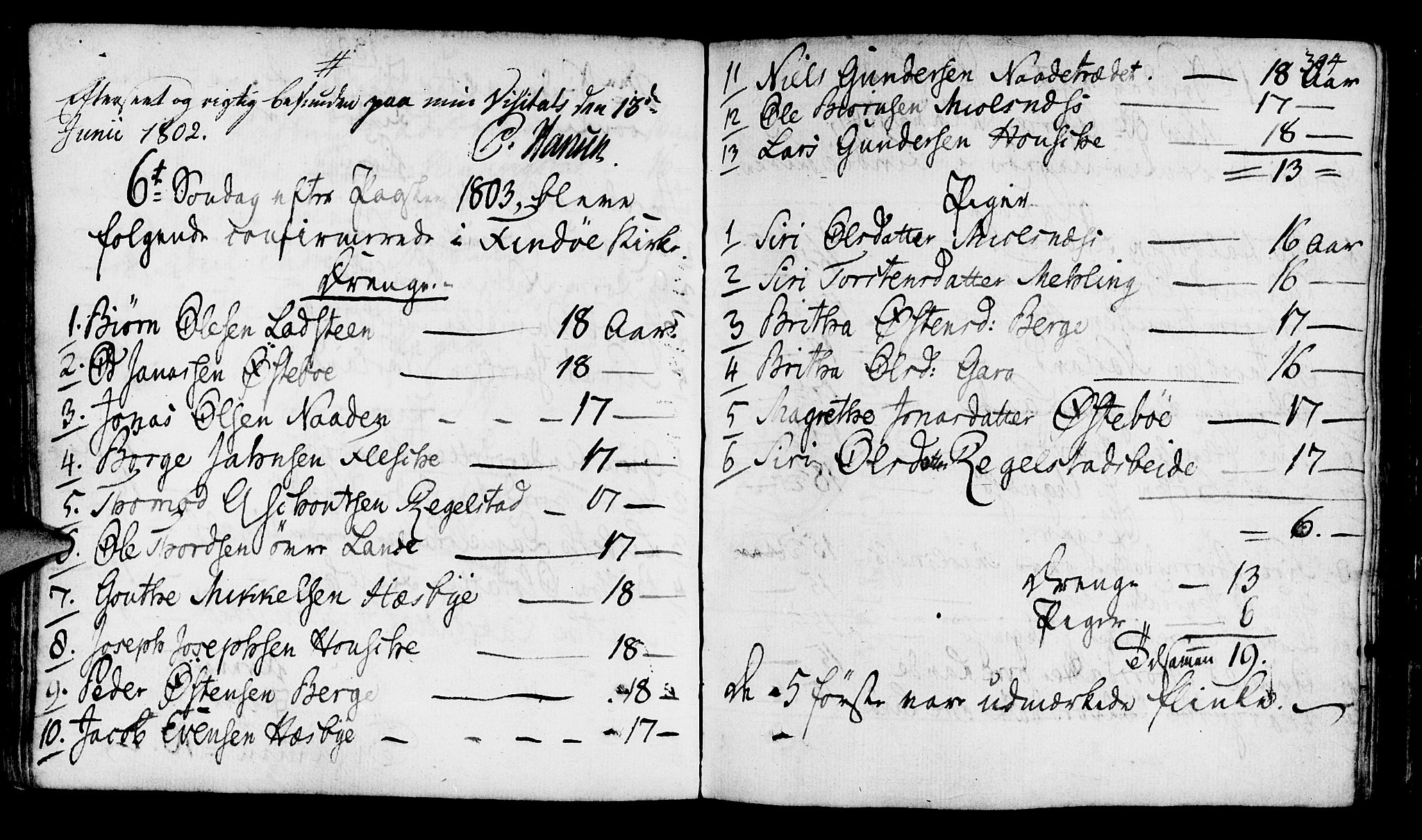 Finnøy sokneprestkontor, SAST/A-101825/H/Ha/Haa/L0005: Parish register (official) no. A 5, 1773-1816, p. 304