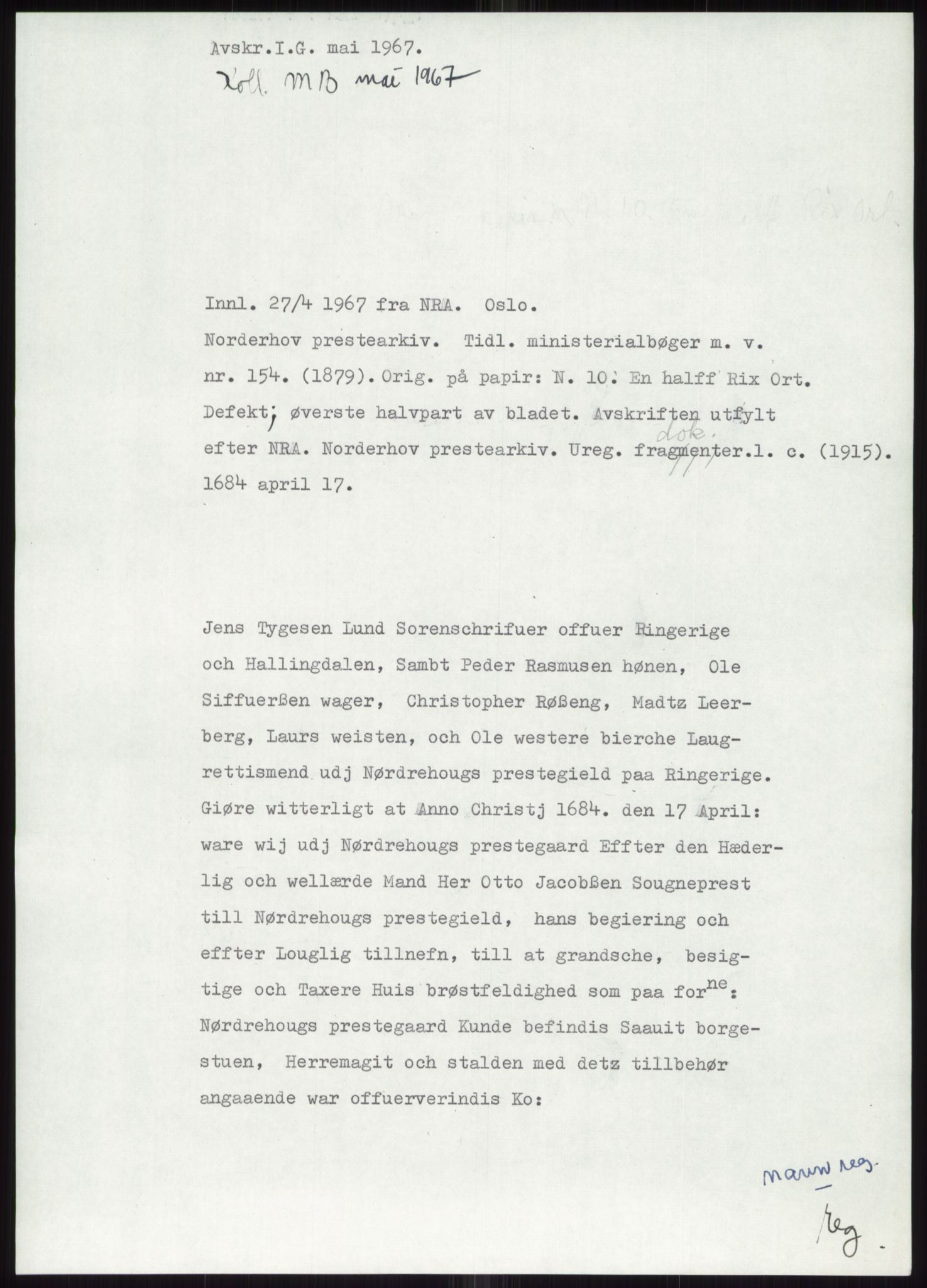 Samlinger til kildeutgivelse, Diplomavskriftsamlingen, AV/RA-EA-4053/H/Ha, p. 1224